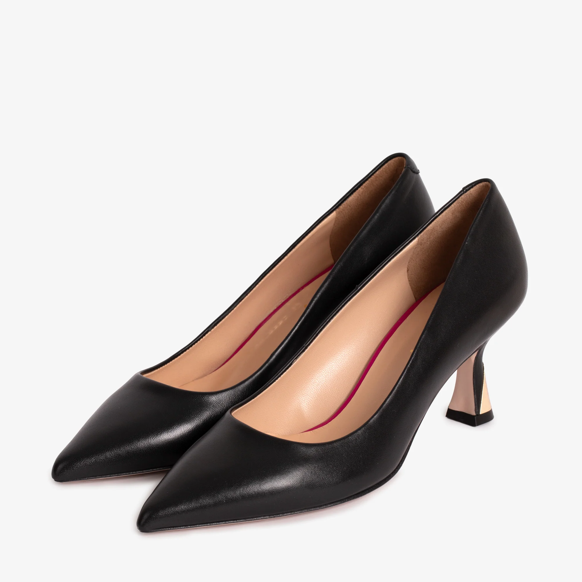 The Brunello Black Leather Pump Women Shoe - Image 3