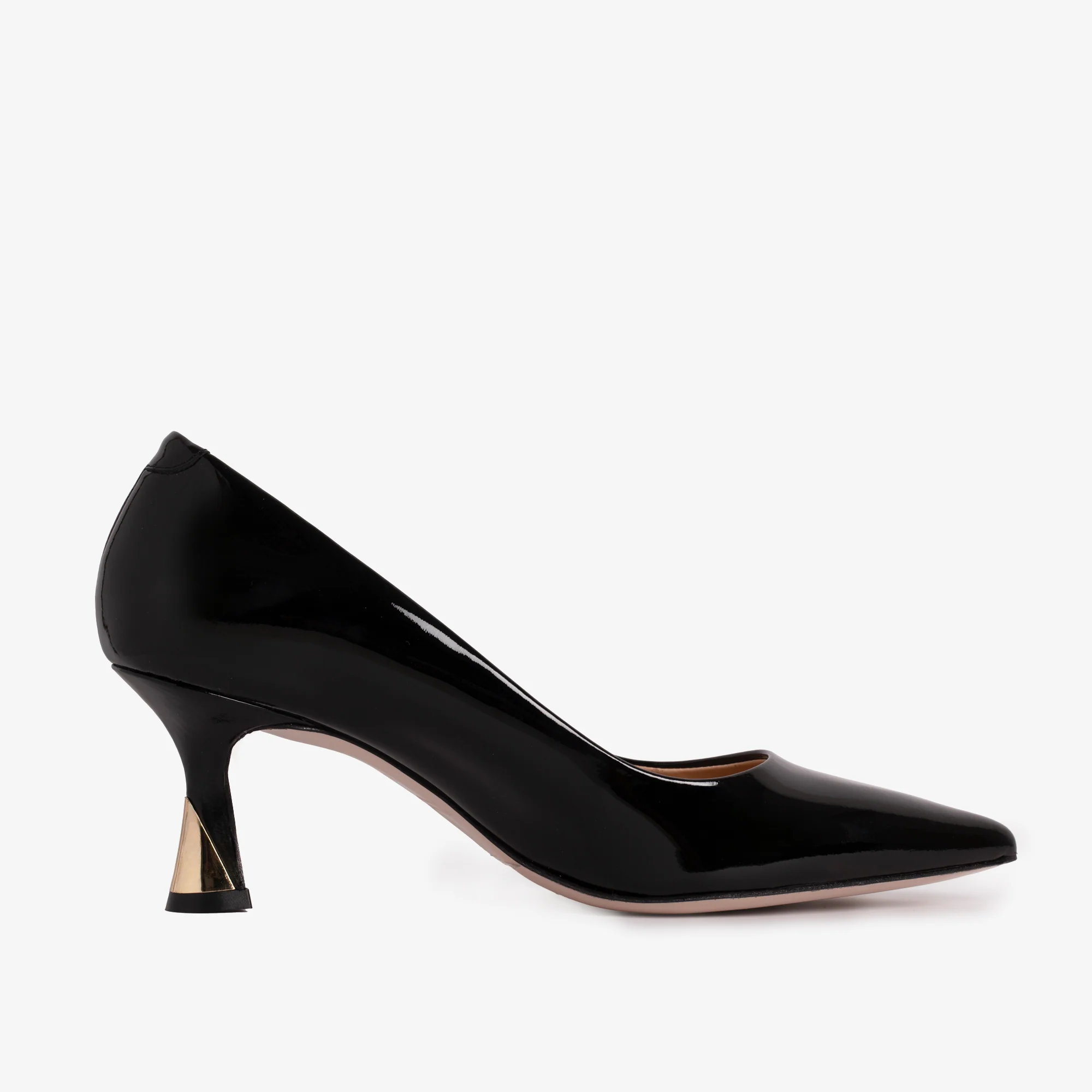 The Brunello Black Patent Leather Pump Women Shoe - Image 2