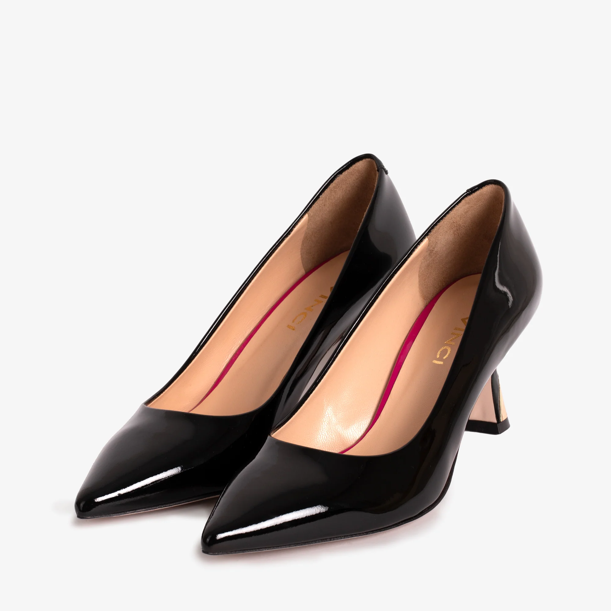 The Brunello Black Patent Leather Pump Women Shoe - Image 3
