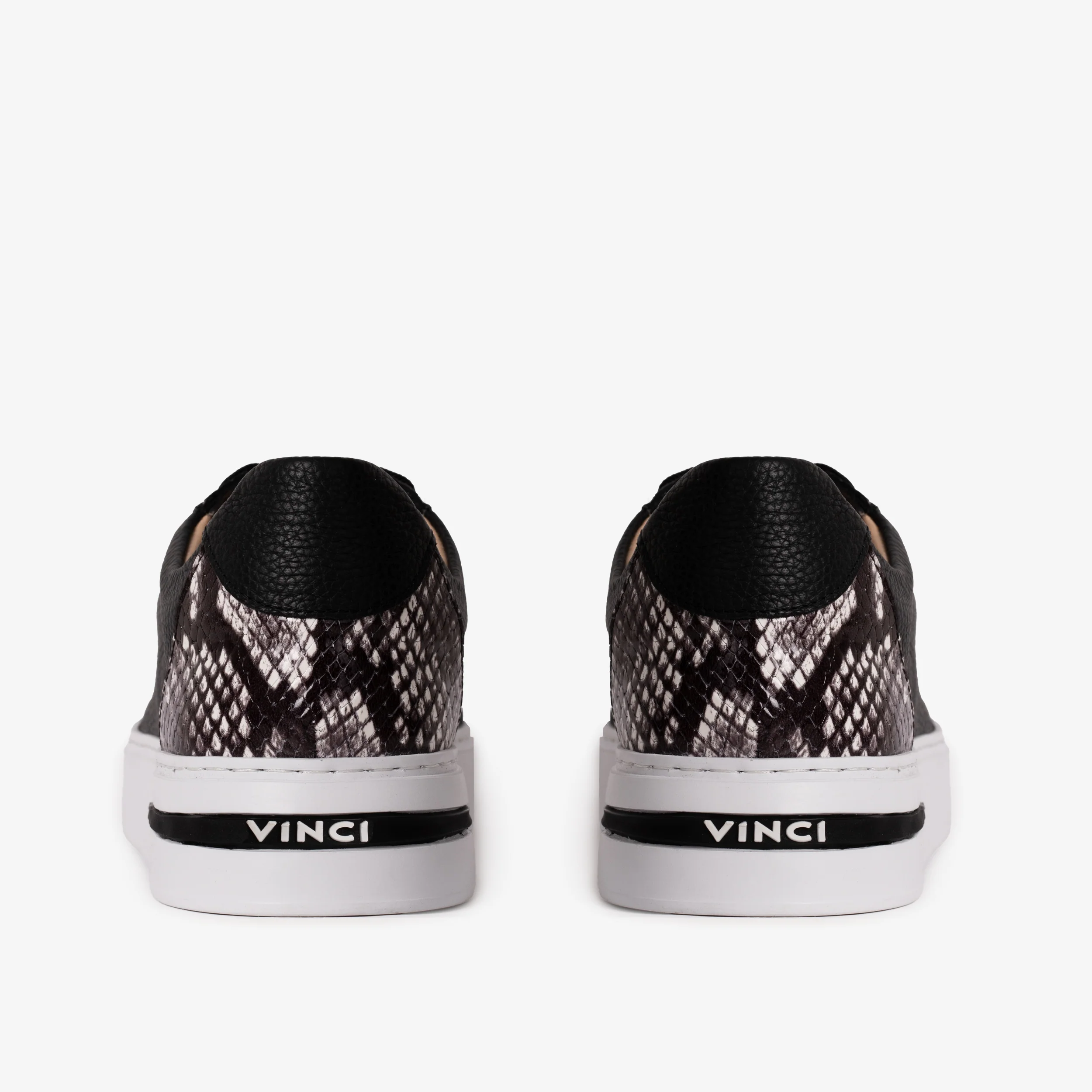 The Burano Black & White  Leather Women Sneaker - Image 4