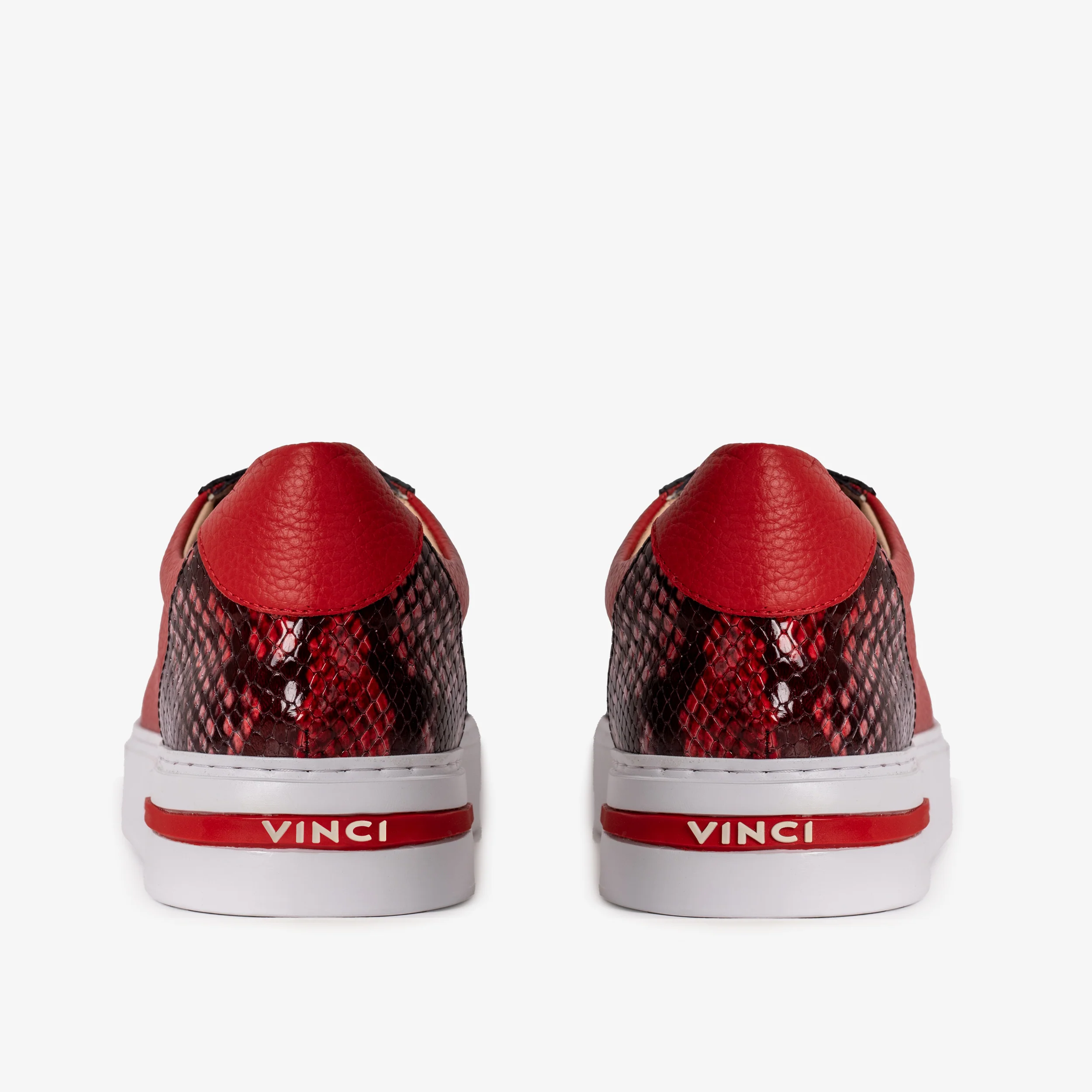 The Burano Red Leather Women Sneaker - Image 3