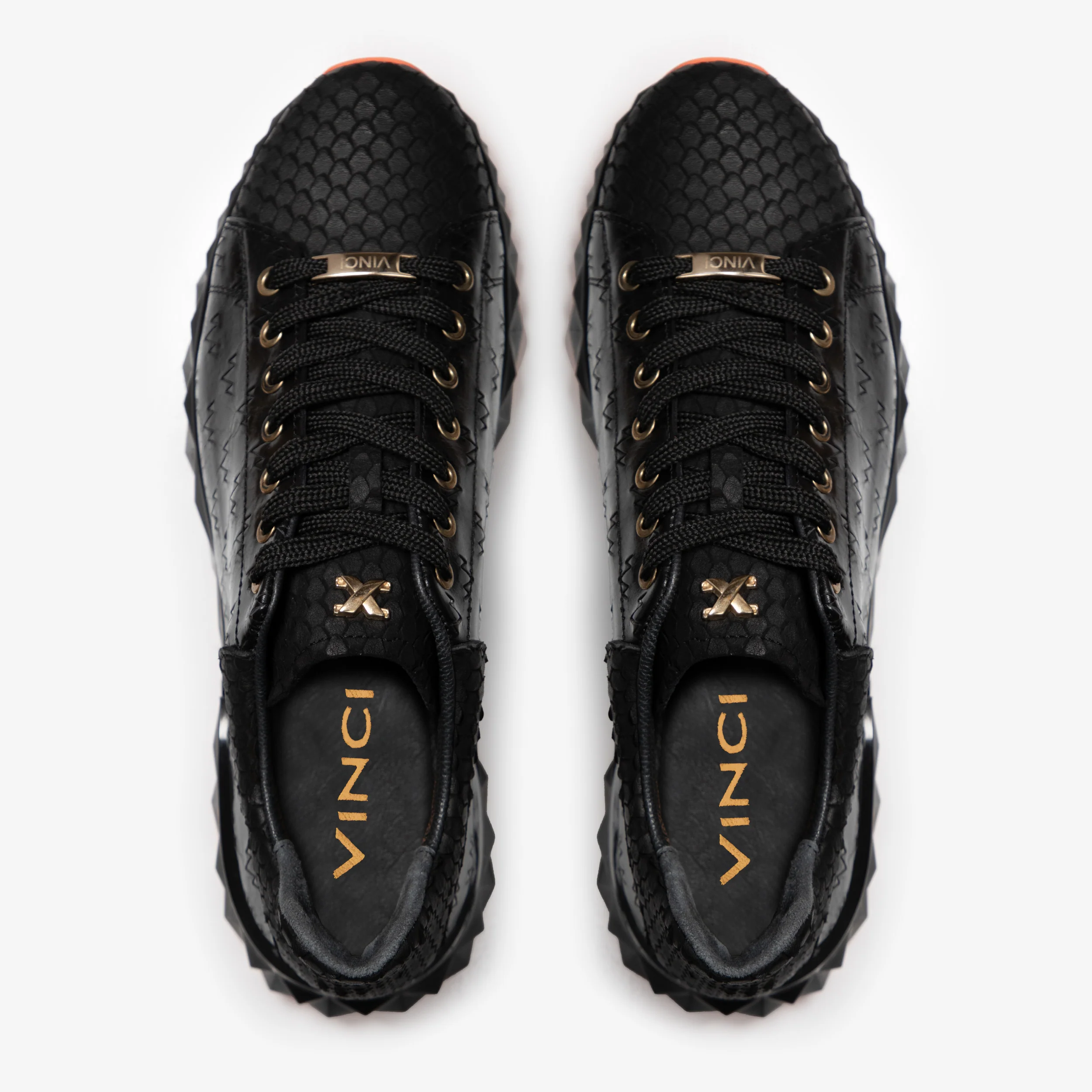 The Caesars Black Leather Men Sneaker - Image 5