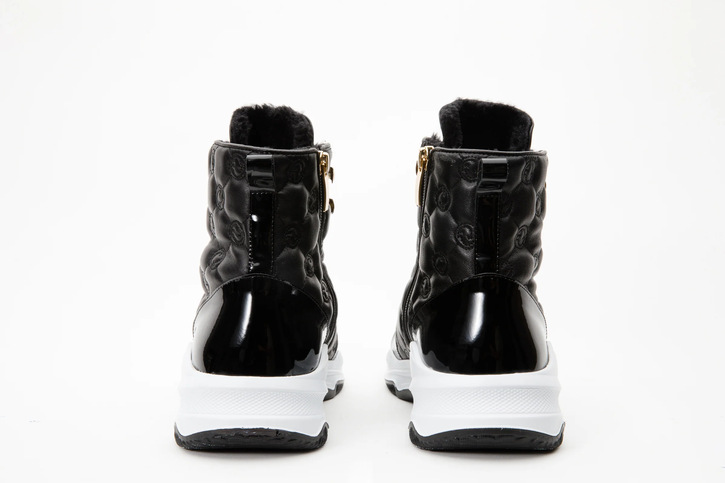 The Cambridge Black Quilted Leather Ankle Women Boot Final Sale! - Image 5