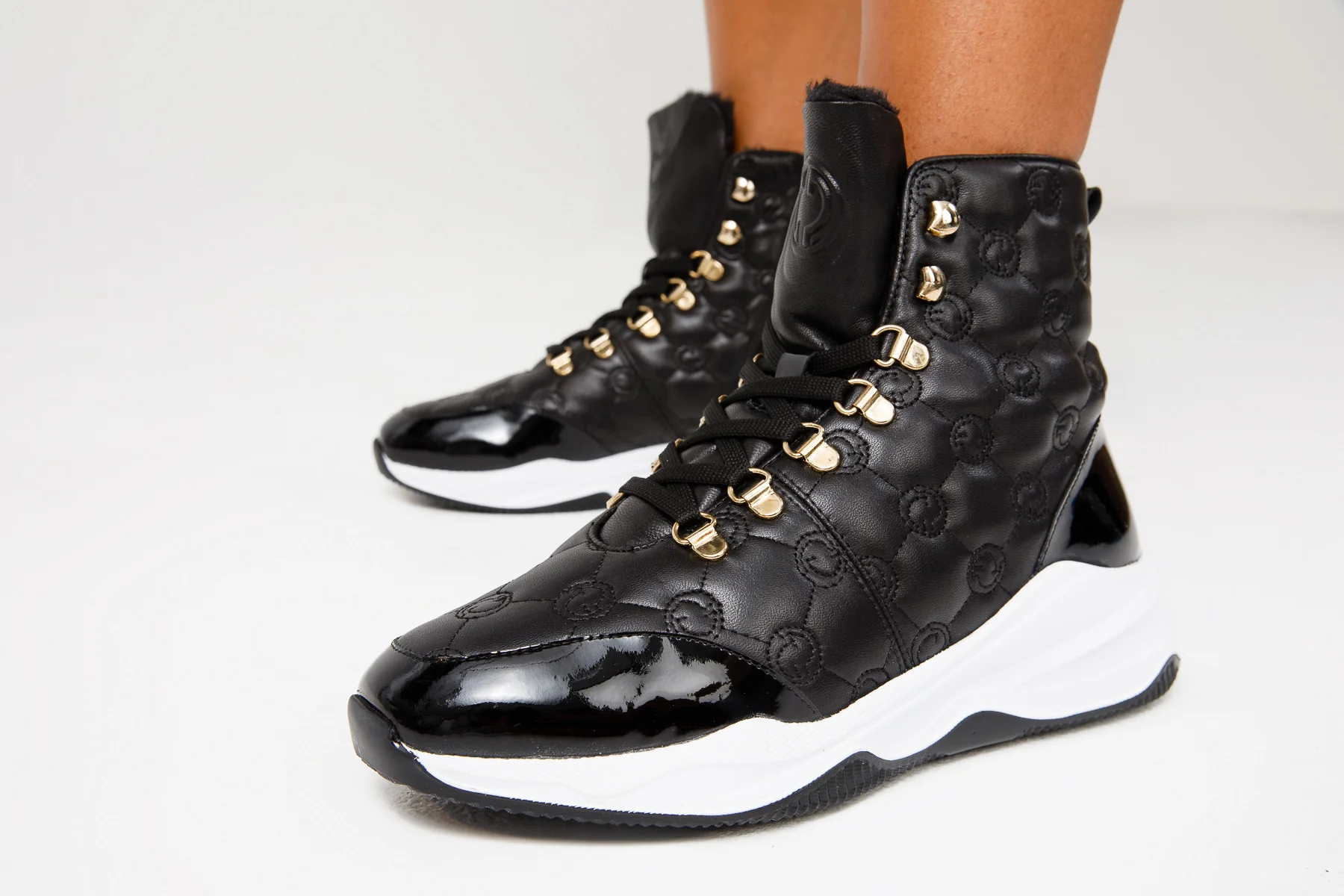 The Cambridge Black Quilted Leather Ankle Women Boot Final Sale! - Image 8