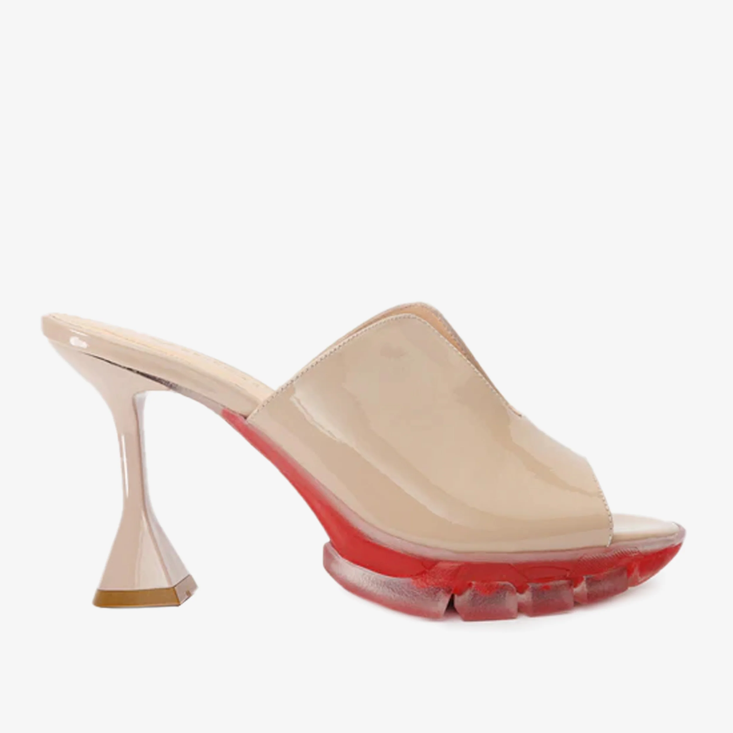 The Caratal Cream Patent Leather Women Sandal - Image 2