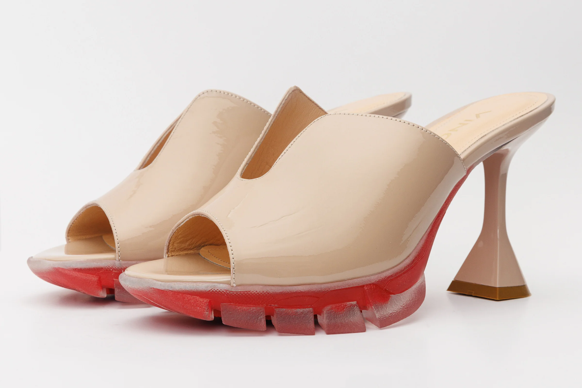 The Caratal Cream Patent Leather Women Sandal - Image 3