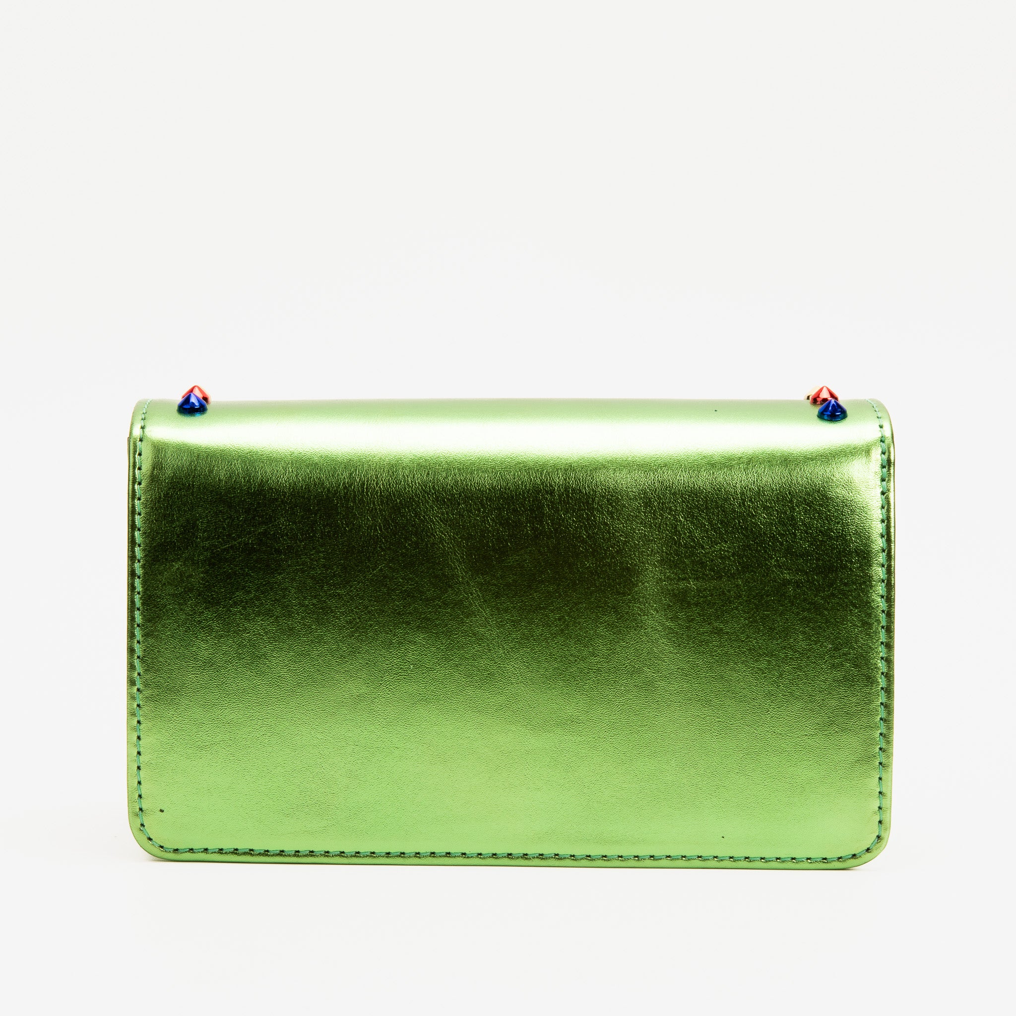 The Caris Green Leather Handbag - Image 4