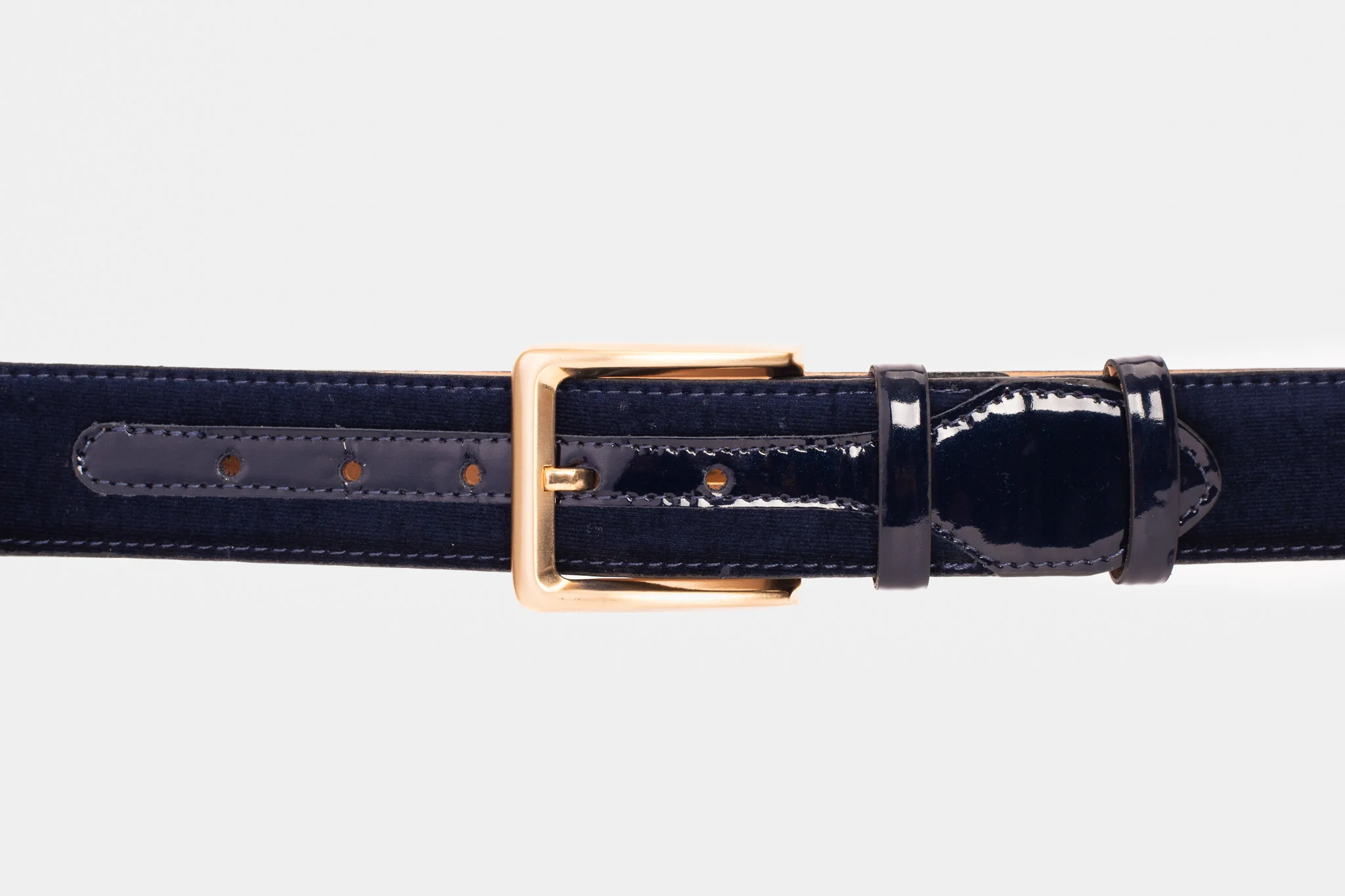 The Casaletti Navy Blue Leather Belt - Image 2