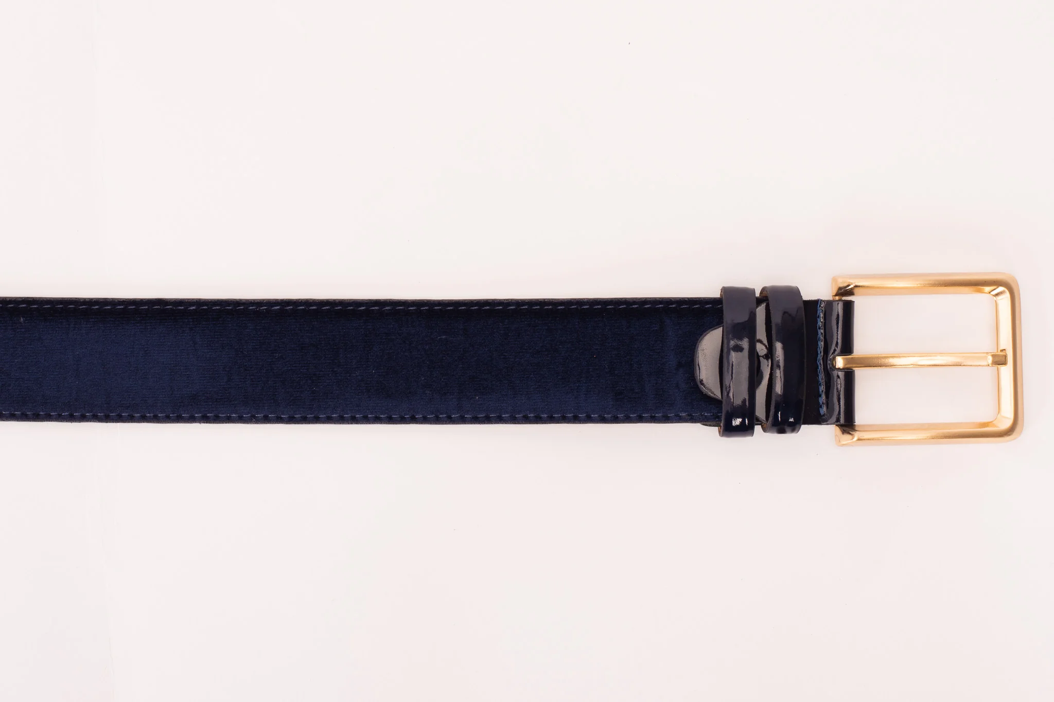 The Casaletti Navy Blue Leather Belt - Image 3