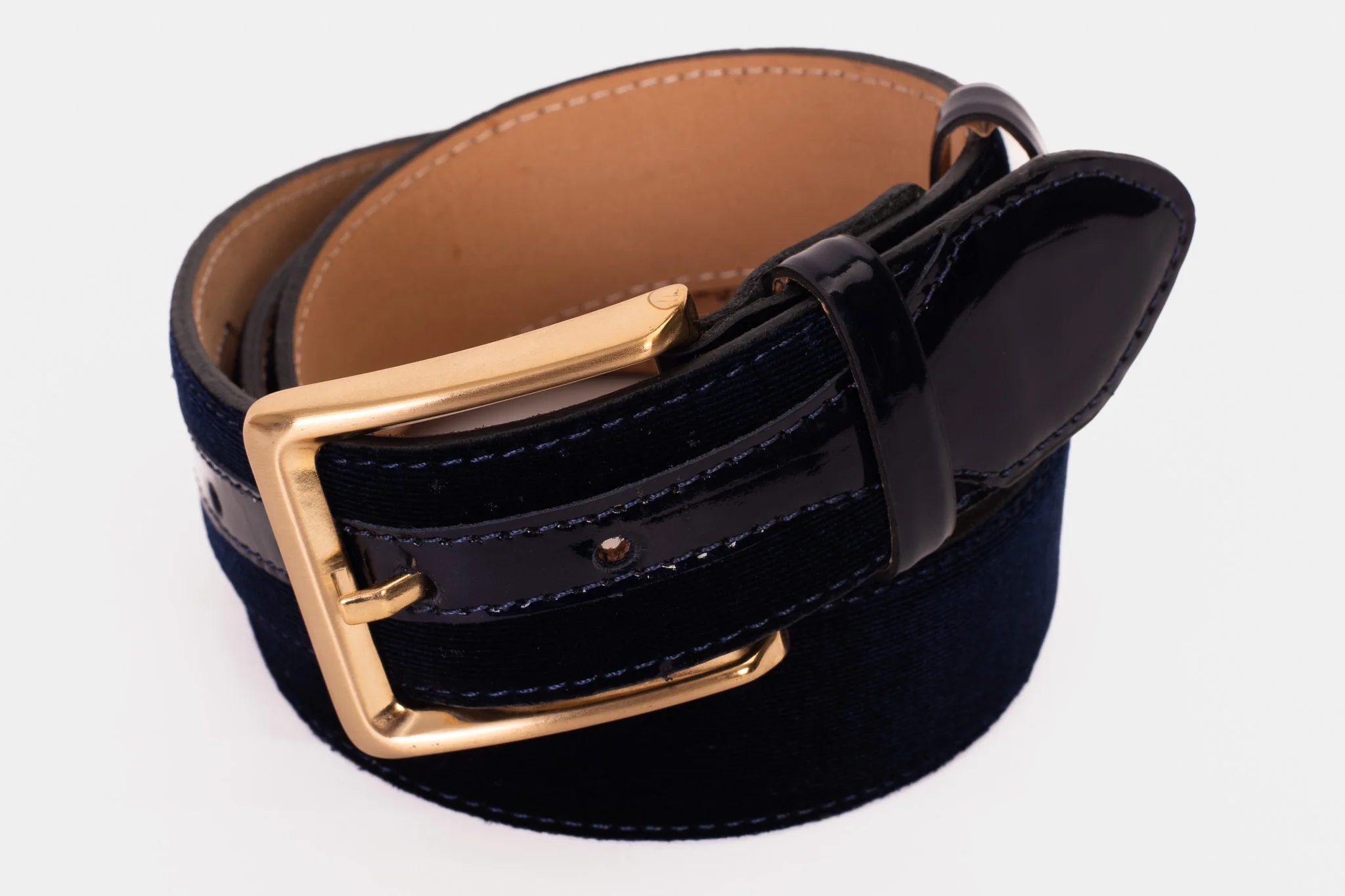 The Casaletti Navy Blue Leather Belt - Image 6