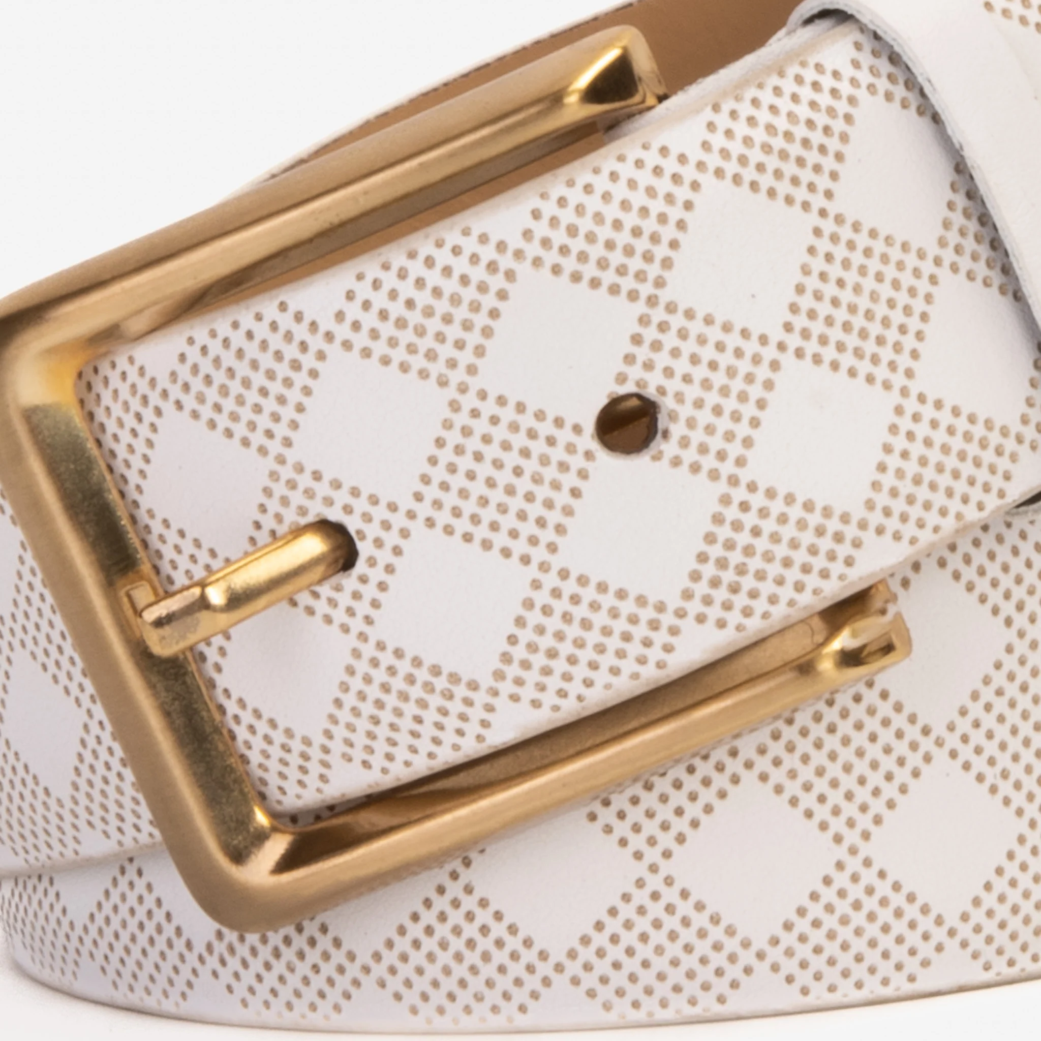 The Cenova White Calfskin Belt - Image 2