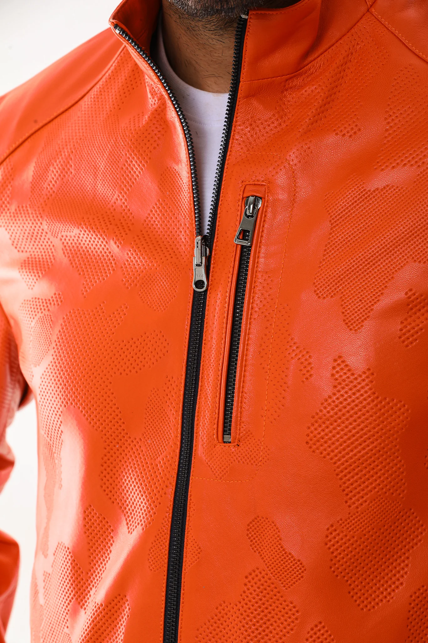 The Como Reversible Leather Bomber Jacket - Image 4