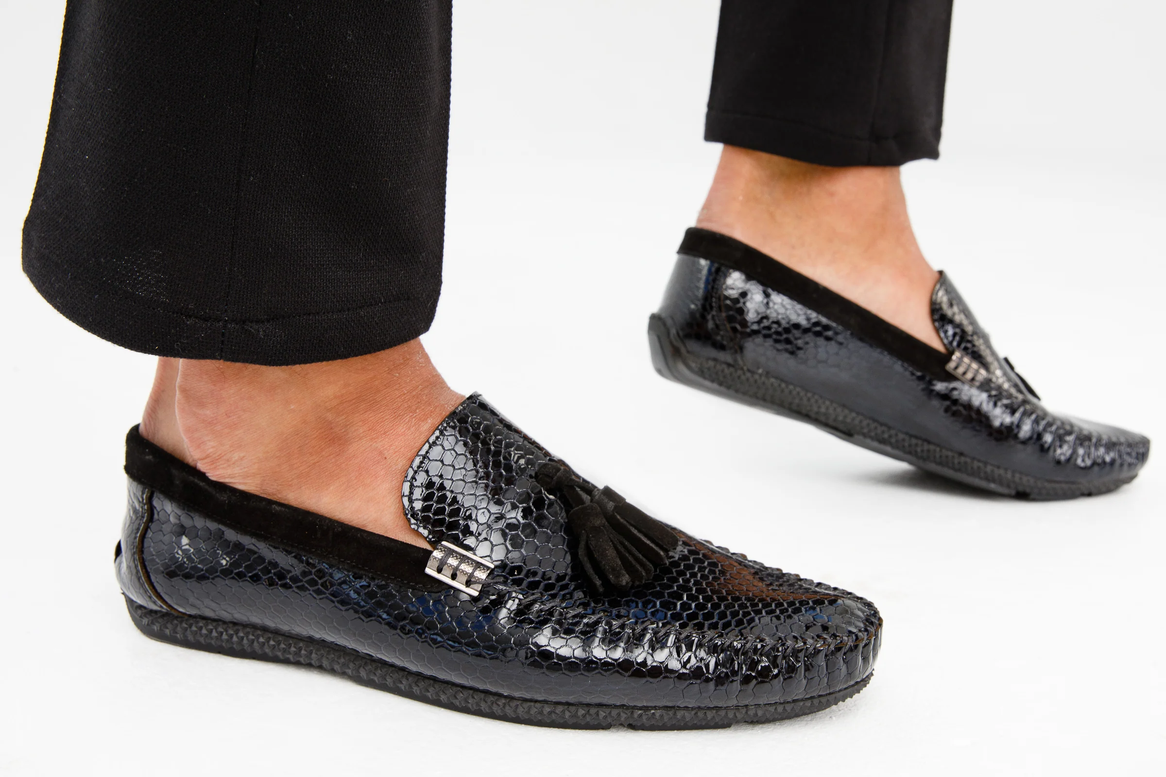The Cordova Black Patent Leather Tassel Loafer Men Shoe Final Sale! - Image 2