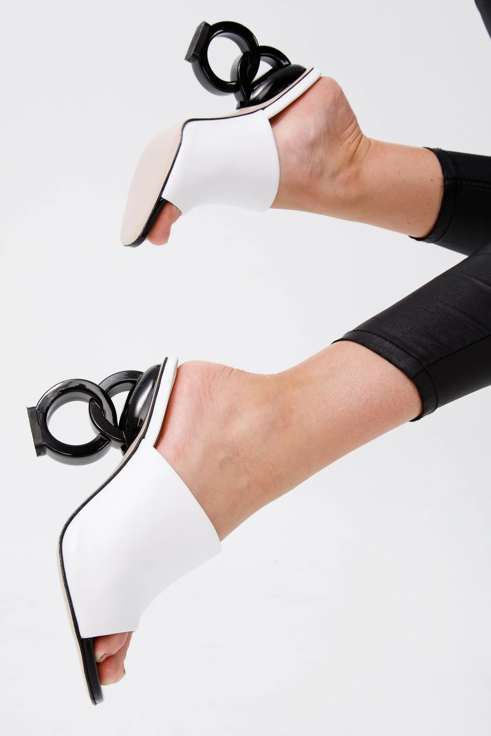 The Cymmer White Leather Women Sandal - Image 18