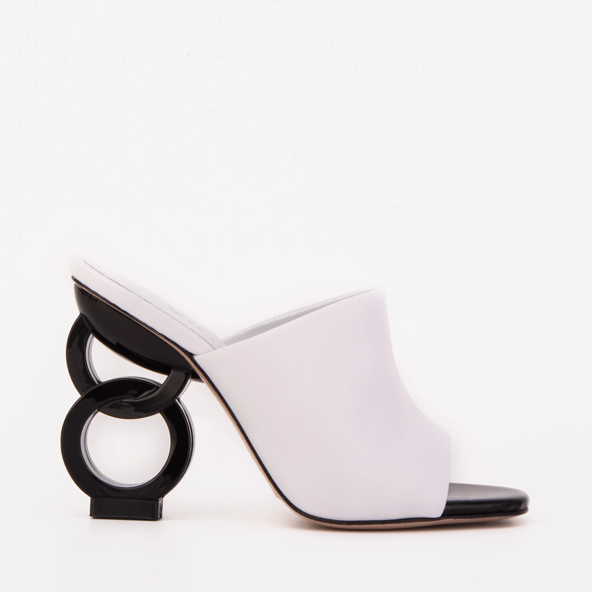 The Cymmer White Leather Women Sandal - Image 2
