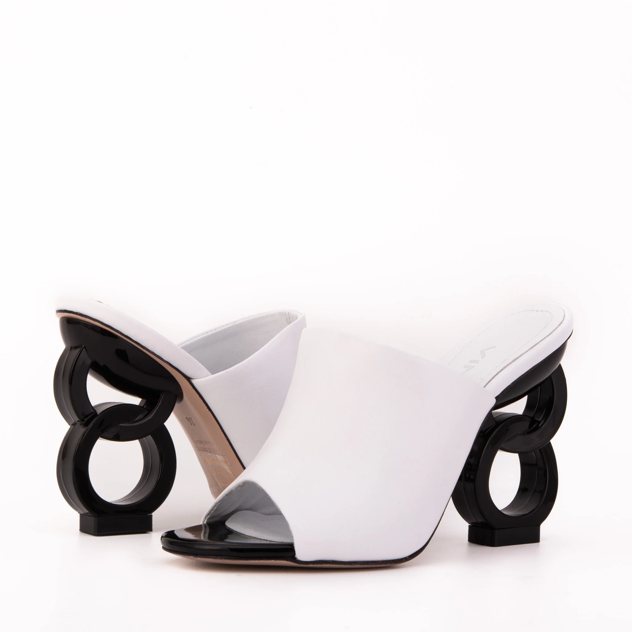 The Cymmer White Leather Women Sandal - Image 5