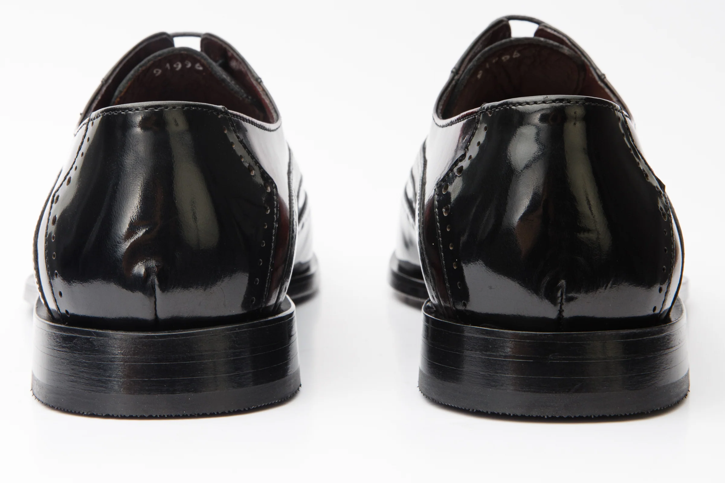 The Dicle Black/Burgundy Wingtip Semi Brogue Derby Men Shoe - Image 3