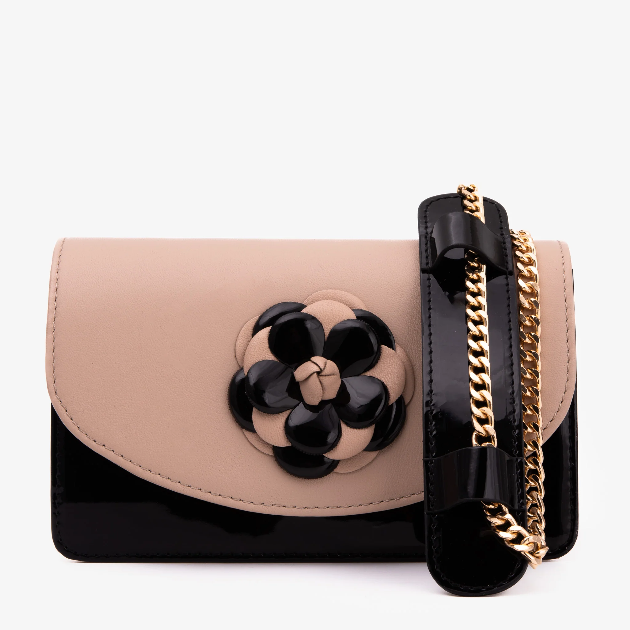 The Diva Beige Leather Handbag - Image 2
