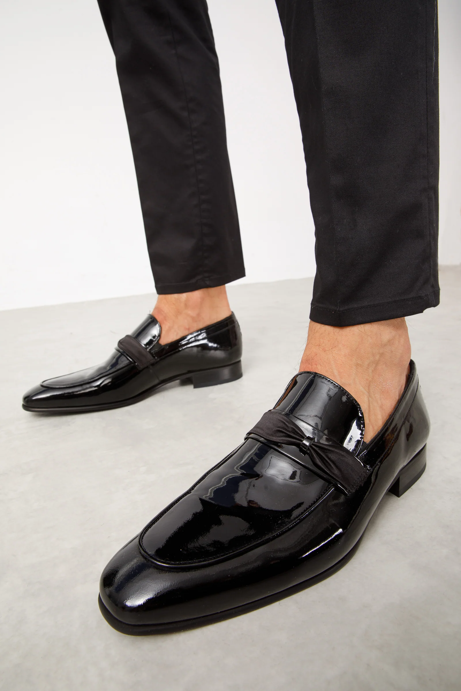 The Dodoma Black Patent Leather Loafer Men Shoe - Image 11