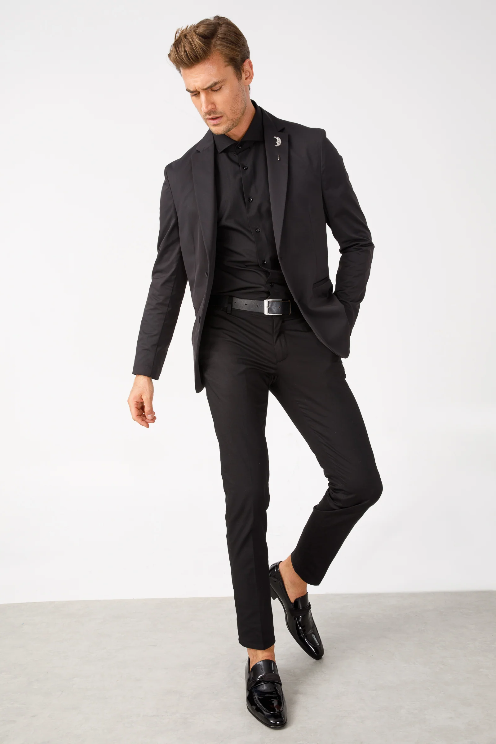 The Dodoma Black Patent Leather Loafer Men Shoe - Image 7