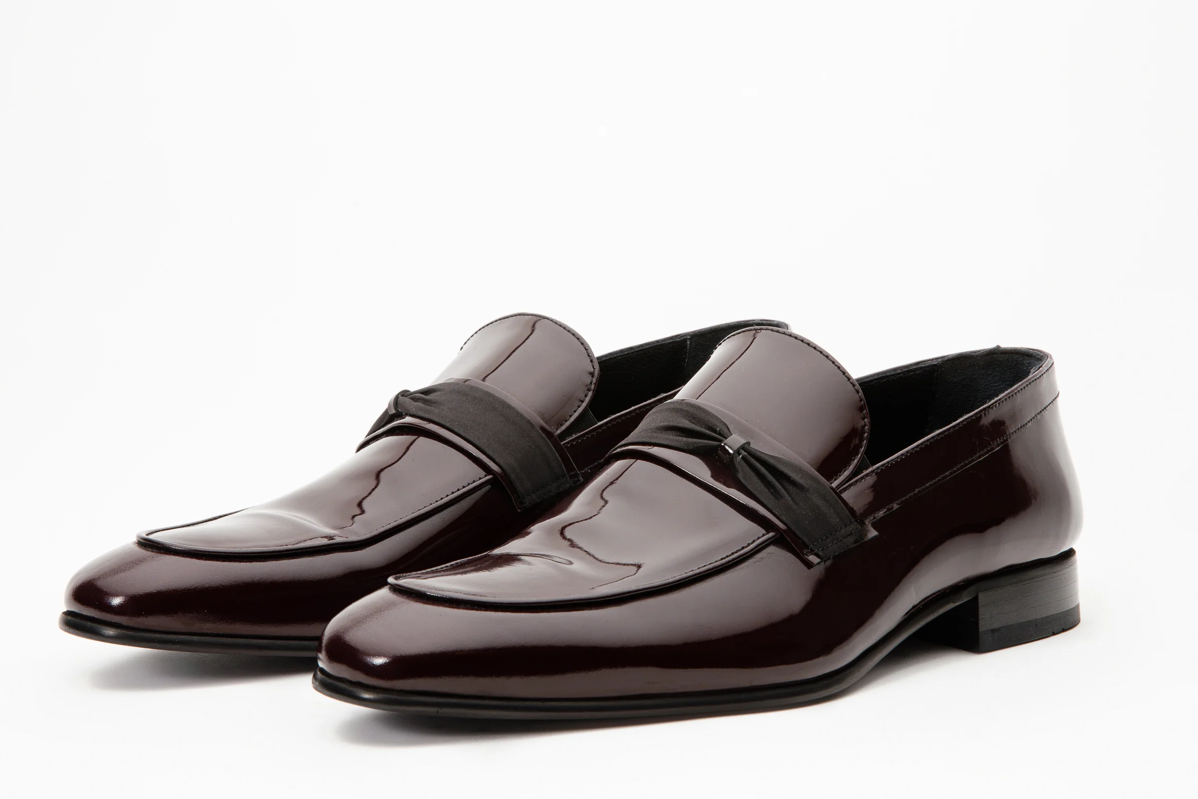 The Dodoma Burgundy Patent Leather Loafer Men Shoe - Image 4