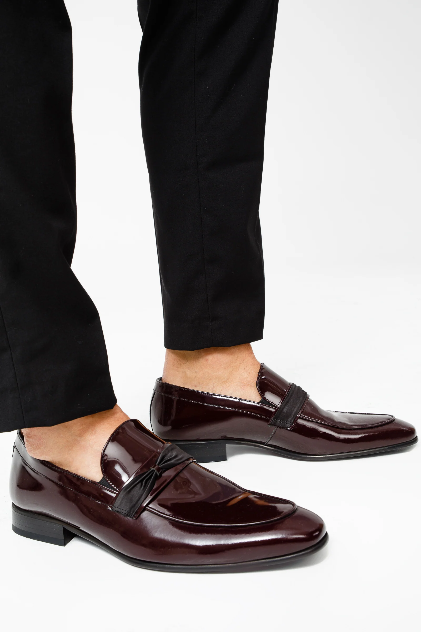 The Dodoma Burgundy Patent Leather Loafer Men Shoe - Image 7