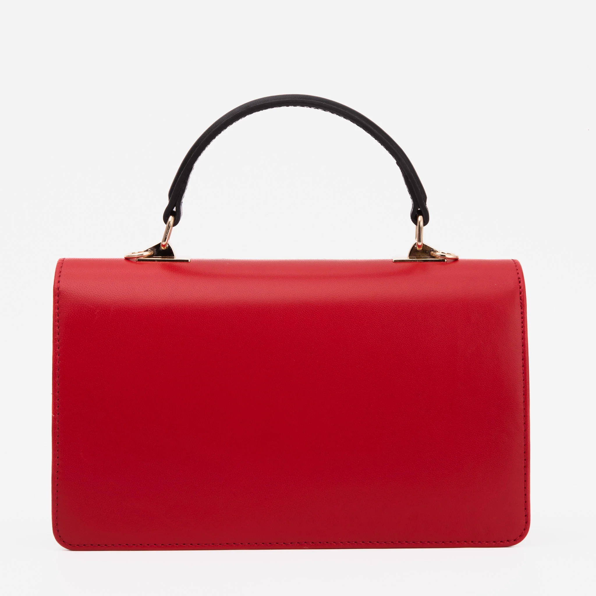 The Dosso Black and Gold Handwoven Leather Handbag - Image 3