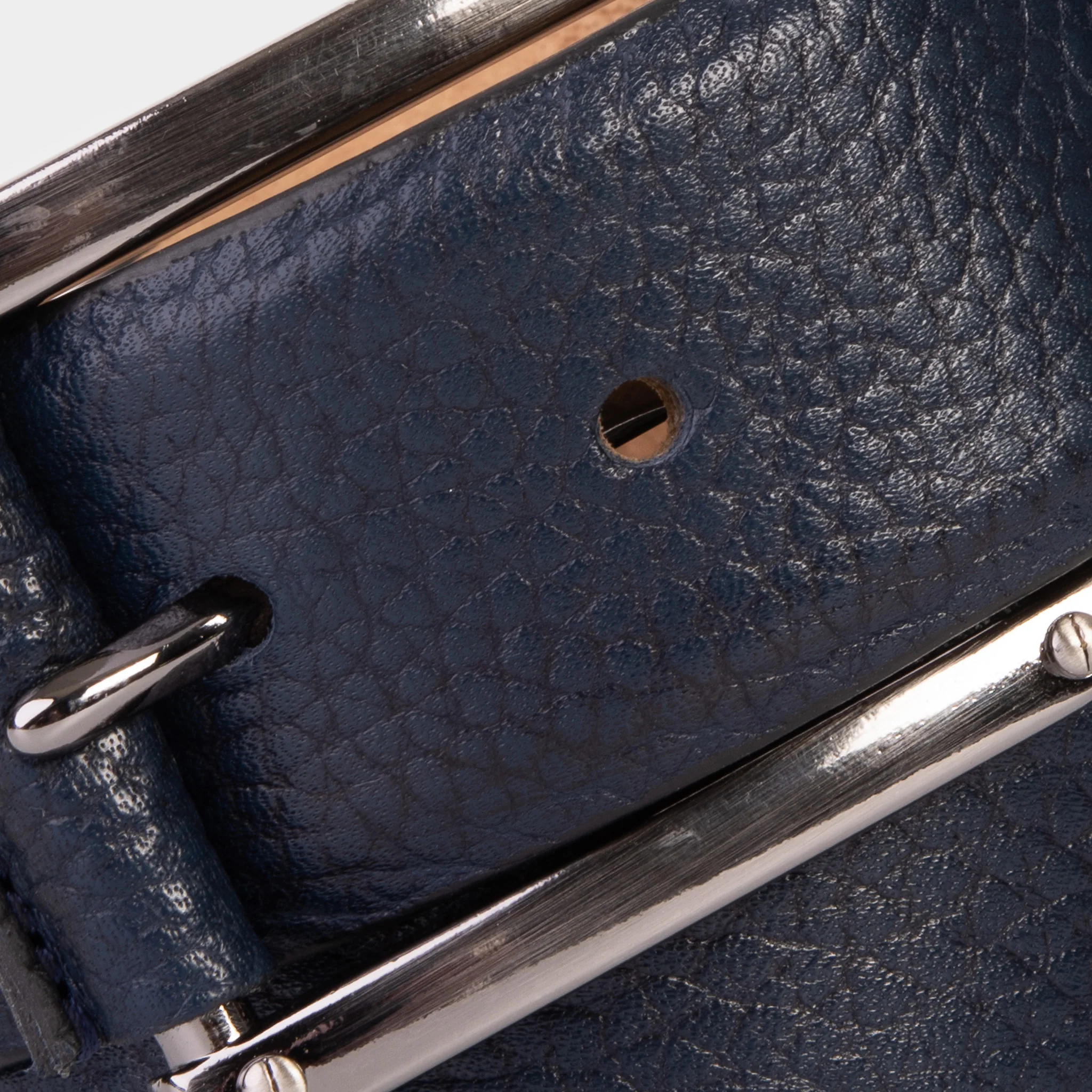 The Draco Navy Calfskin Belt - Image 4