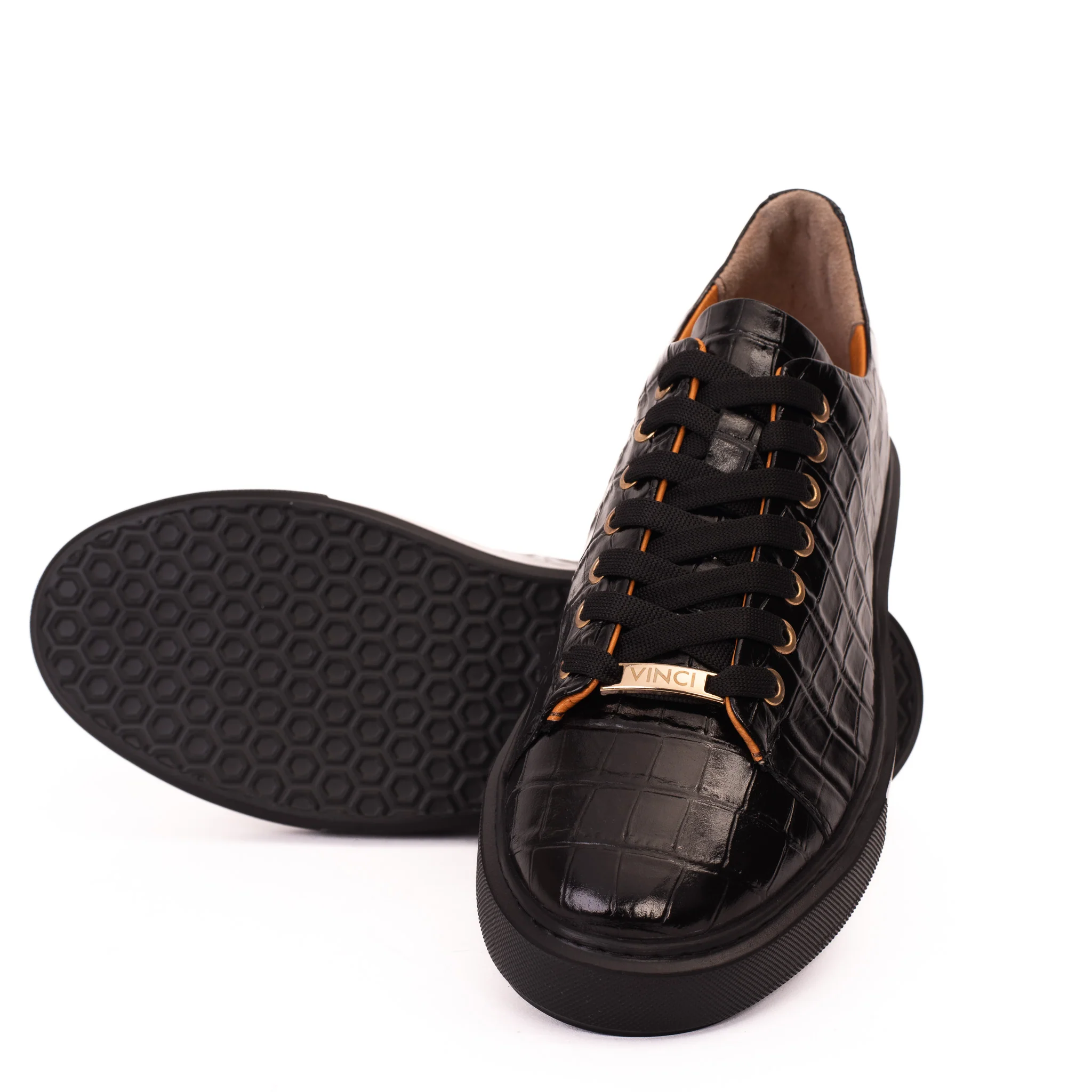 The Dublin Black Leather Men Sneaker - Image 5