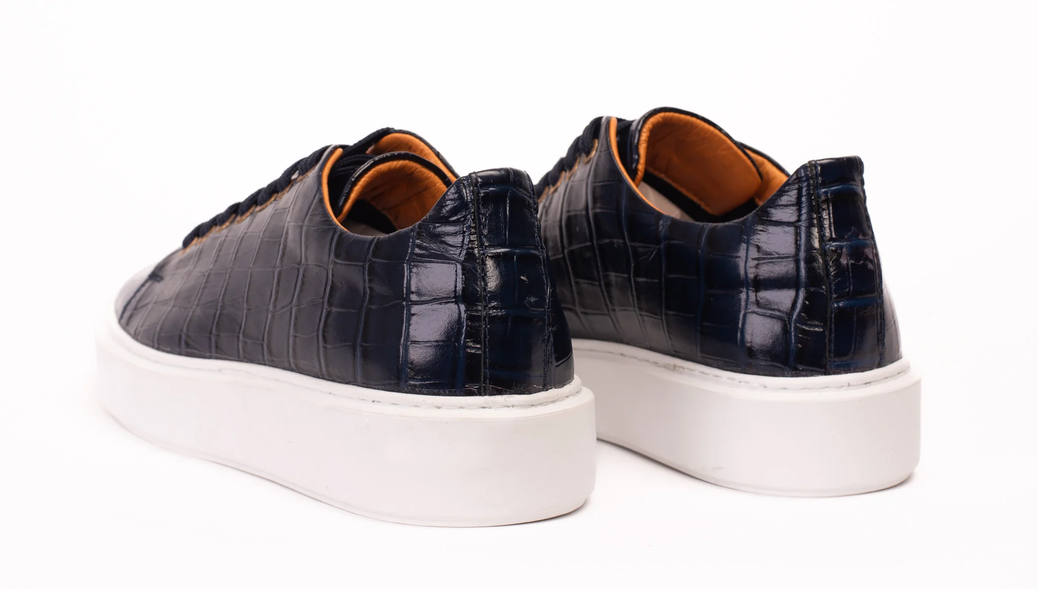 The Dublin Blue Leather Men Sneaker - Image 3
