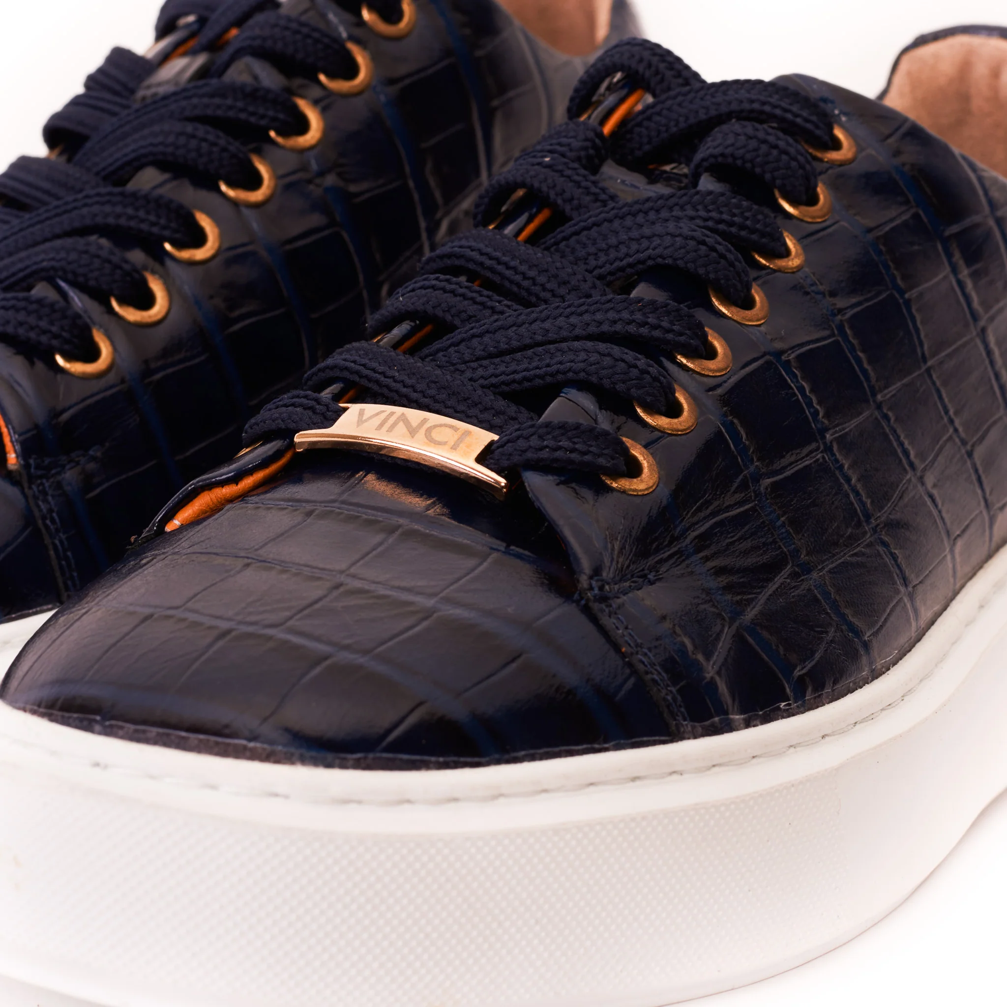 The Dublin Blue Leather Men Sneaker - Image 6
