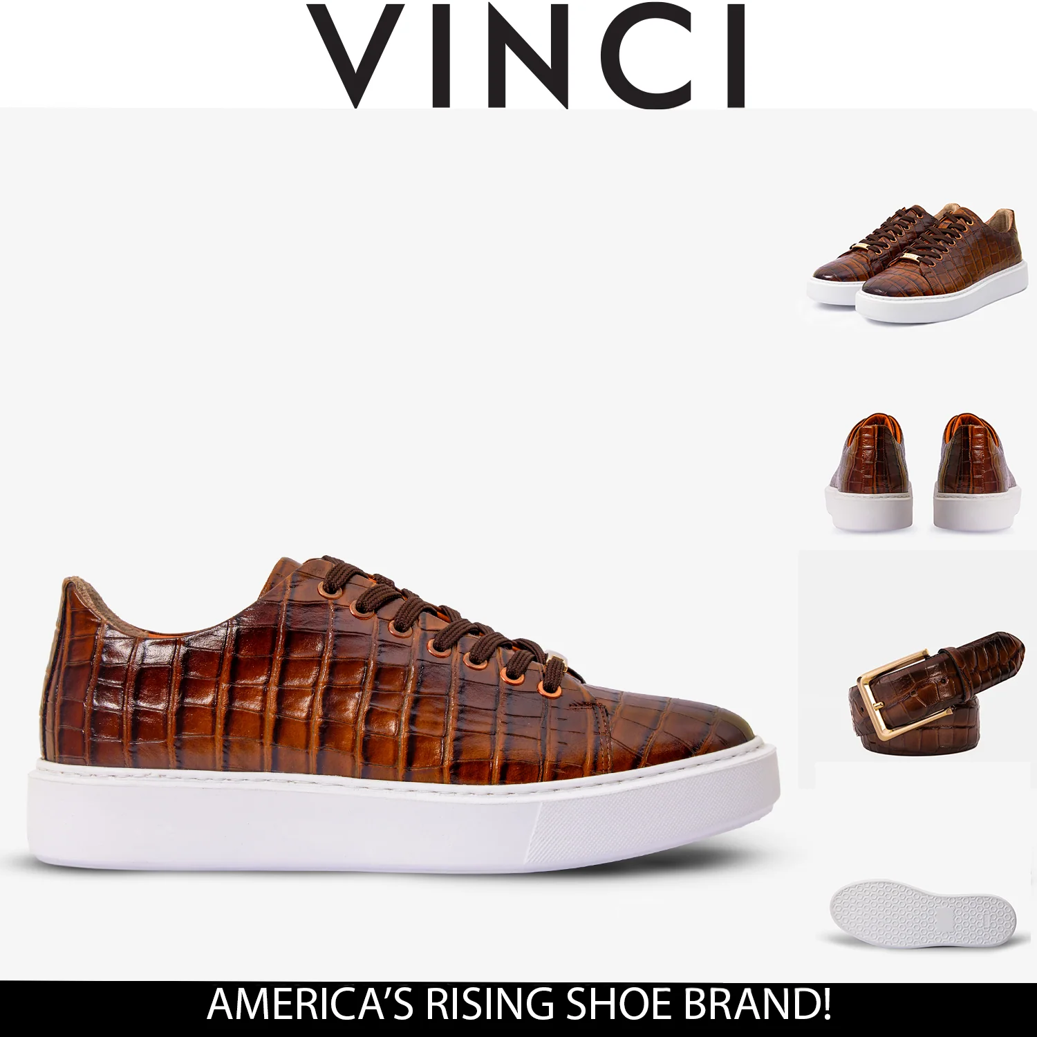 The Dublin Tan Leather Men Sneaker - Image 6