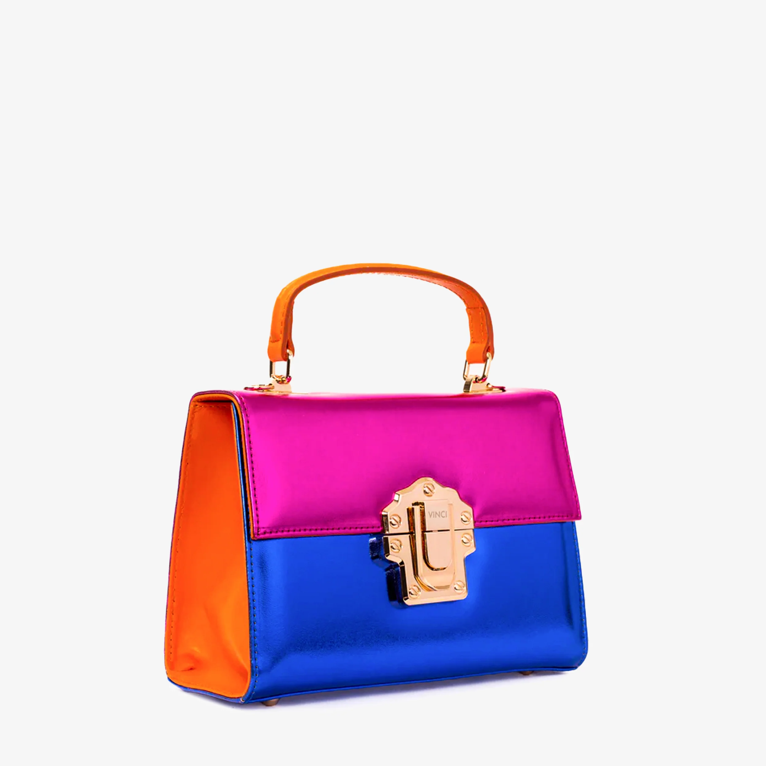 The Duffryn Fuschia Leather Handbag - Image 4