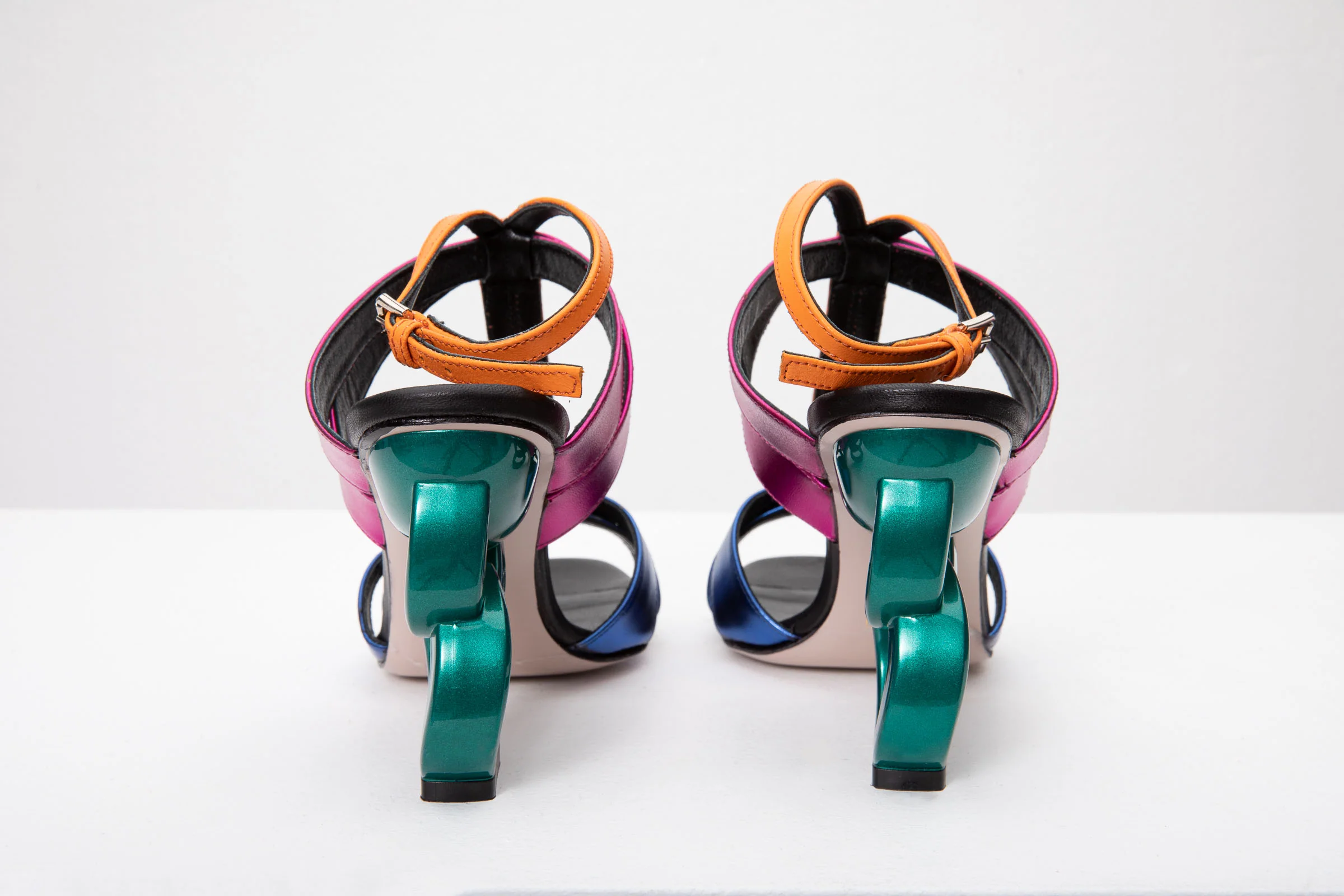The Duffryn Multicolor T-Strap Leather Women Sandal - Image 9
