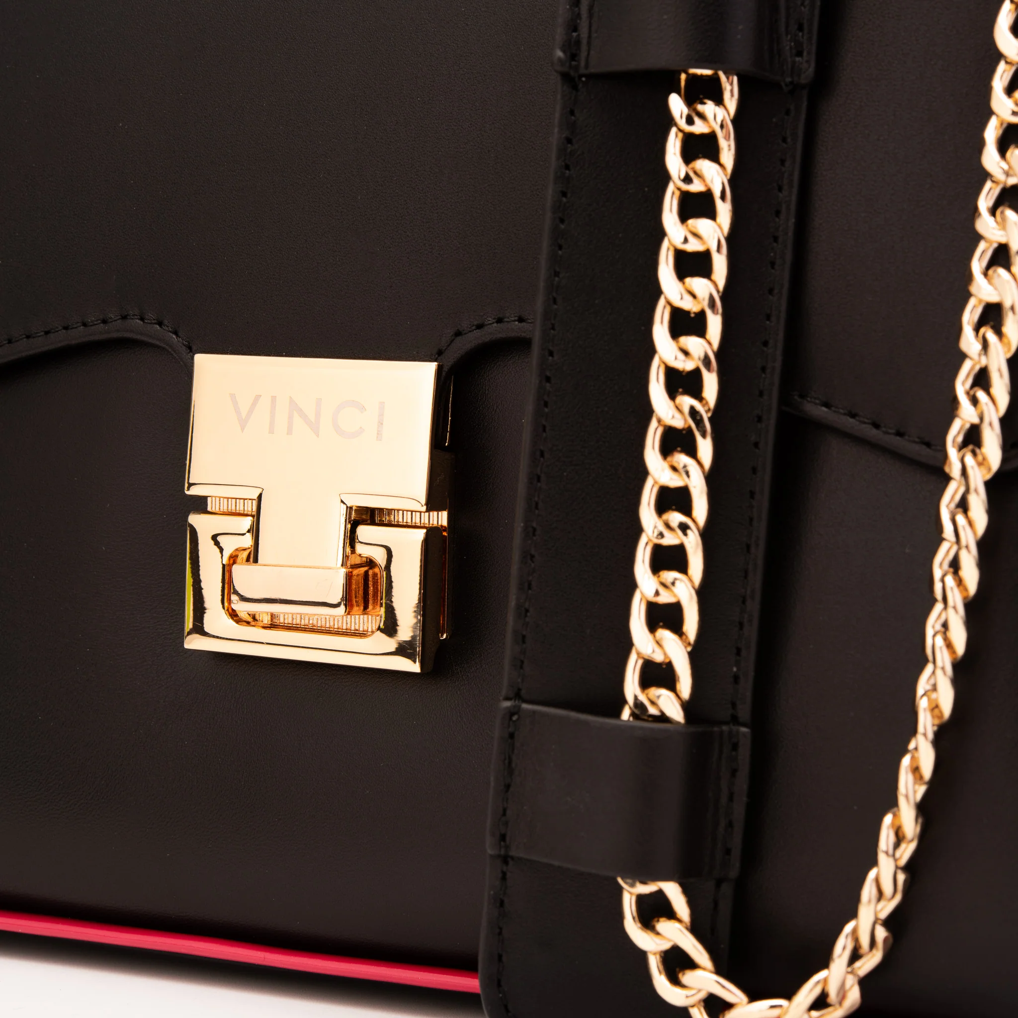 The Ege Black Leather Handbag - Image 3