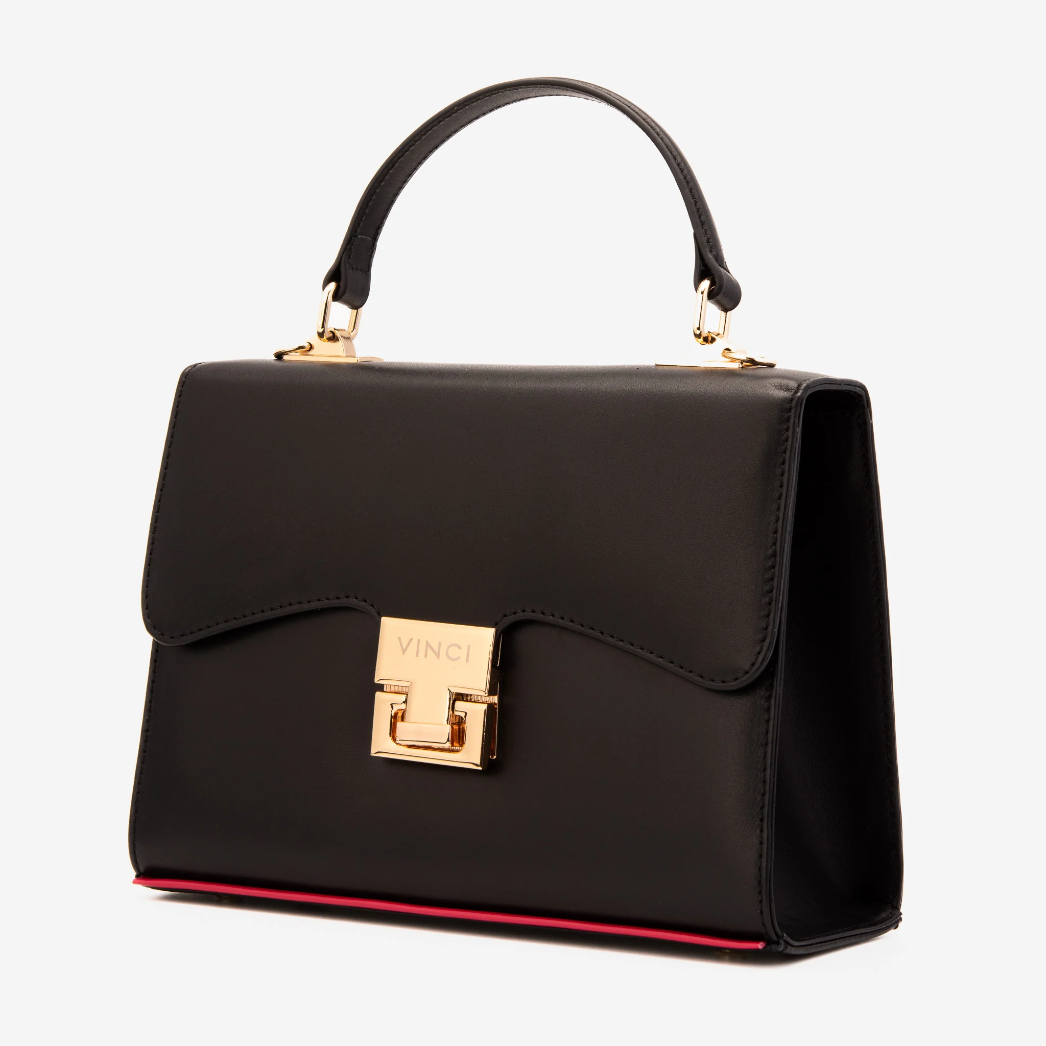 The Ege Black Leather Handbag - Image 4