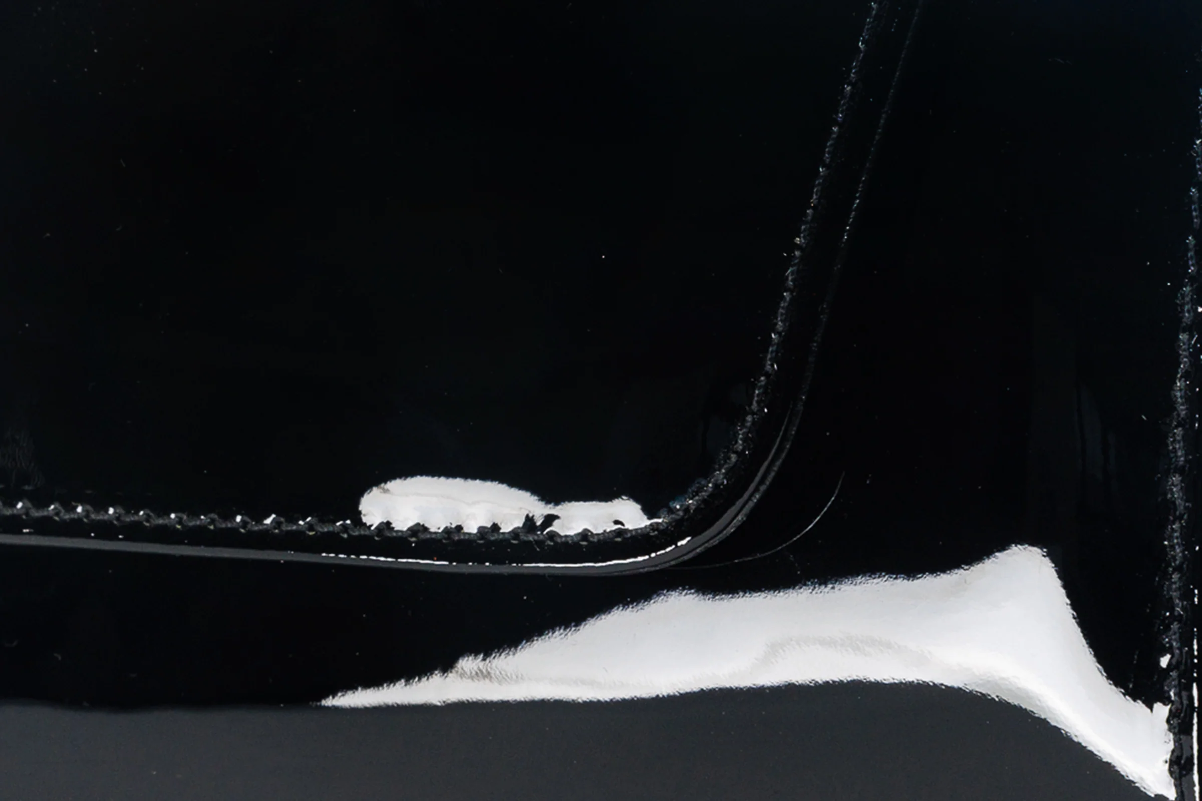 The Ege Black Patent Leather Clutch - Image 3
