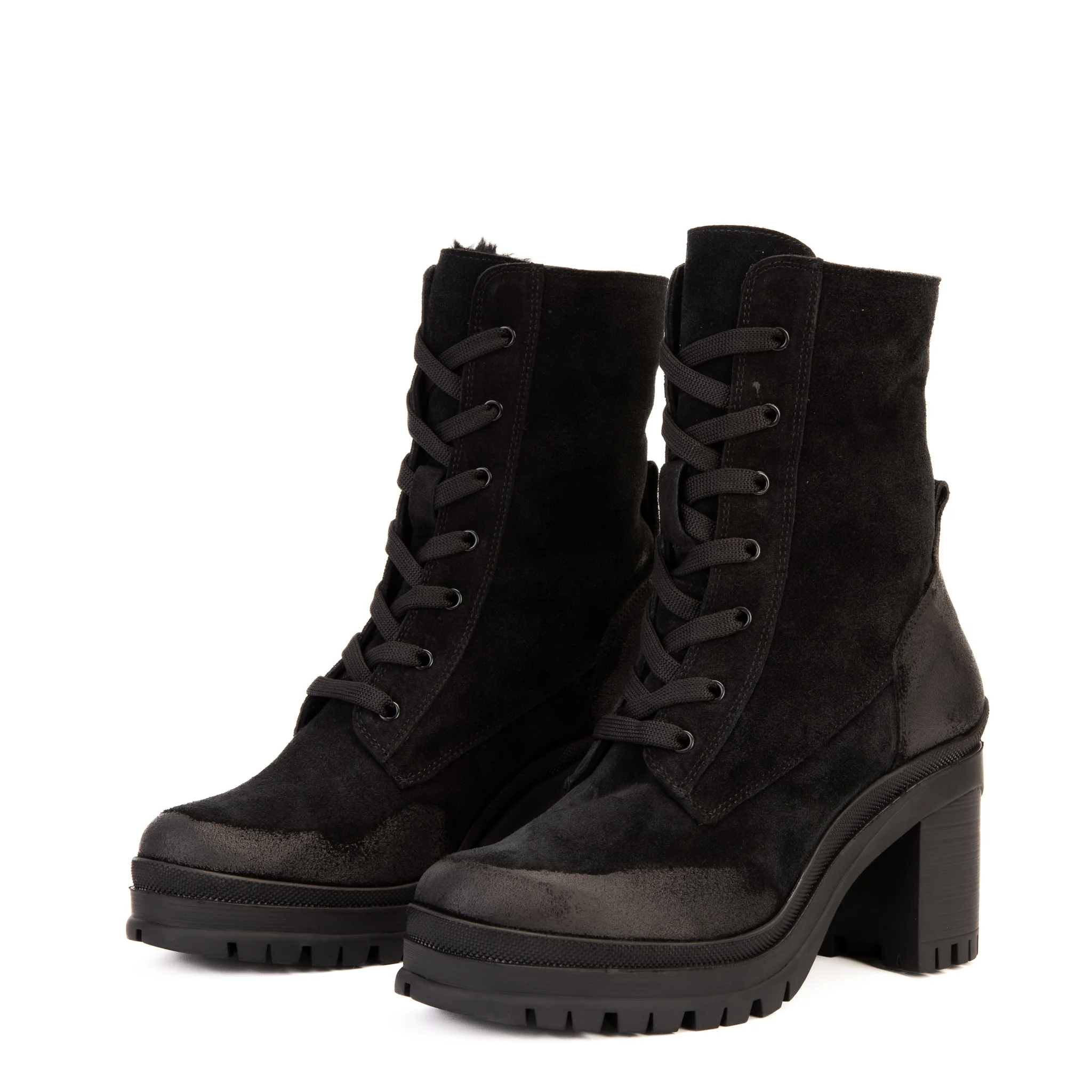 The Elera Black Leather Block Heel Women Boot - Image 4