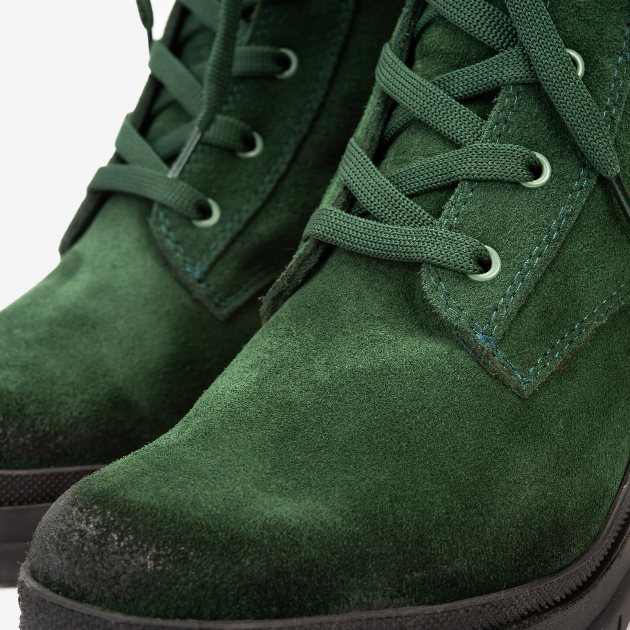 The Elera Green Leather Block Heel Women Boot - Image 8