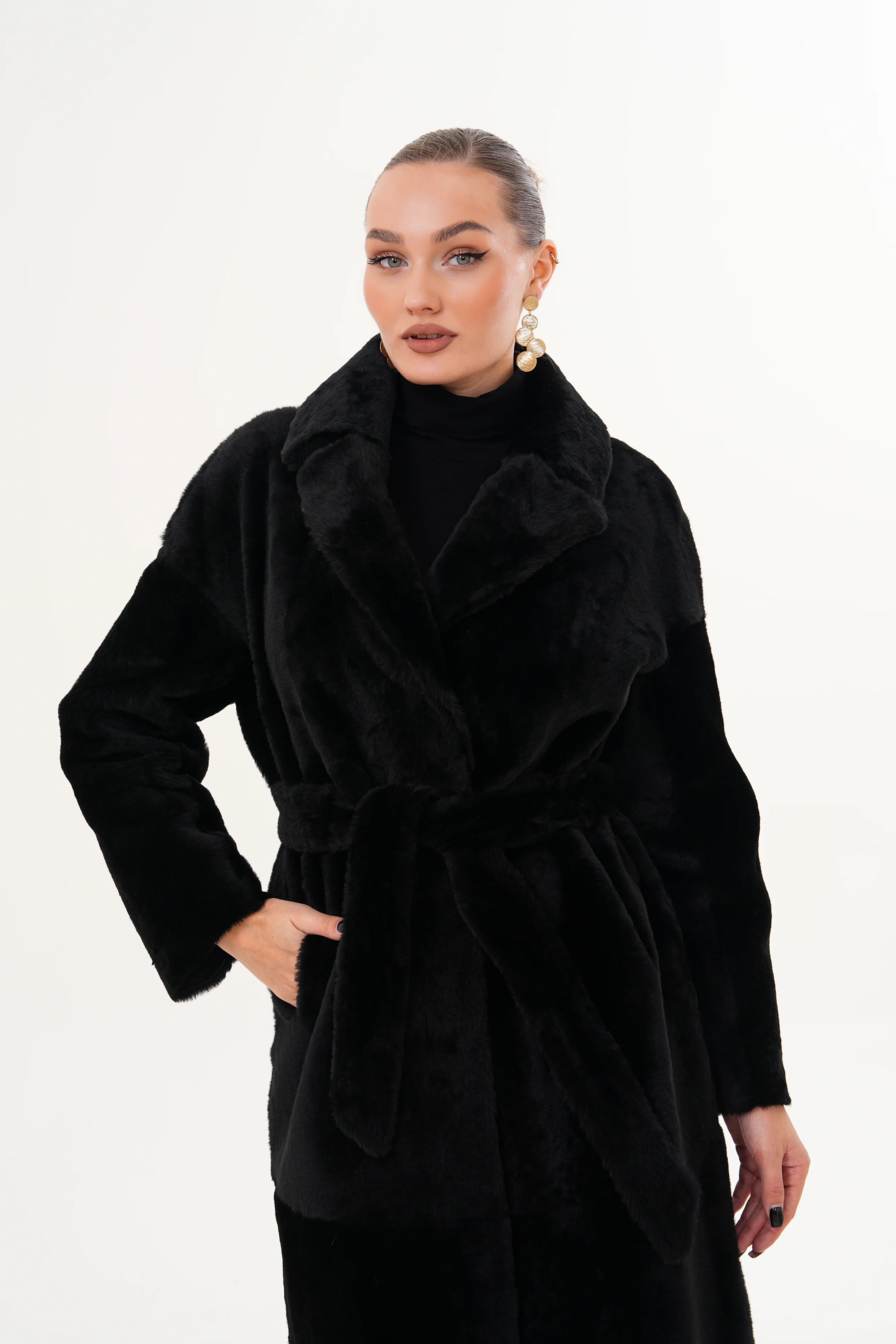 The Emilia Reversible Shearling Leather Women Jacket - Image 10