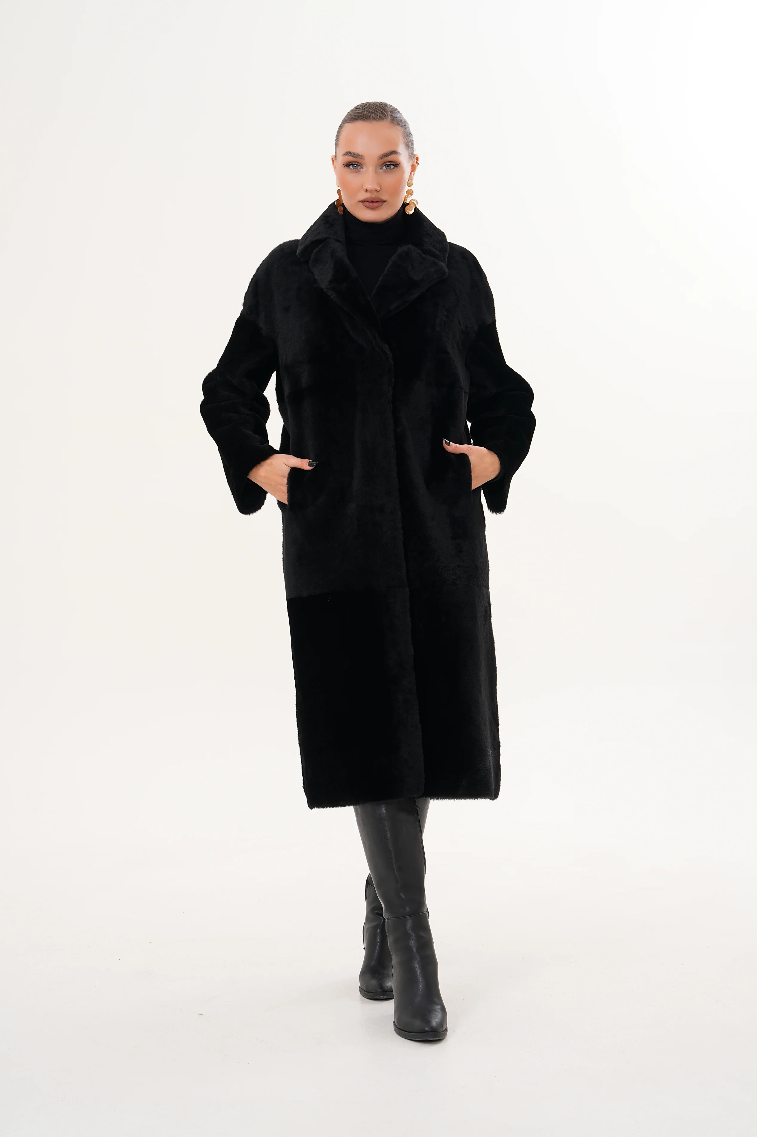 The Emilia Reversible Shearling Leather Women Jacket - Image 14