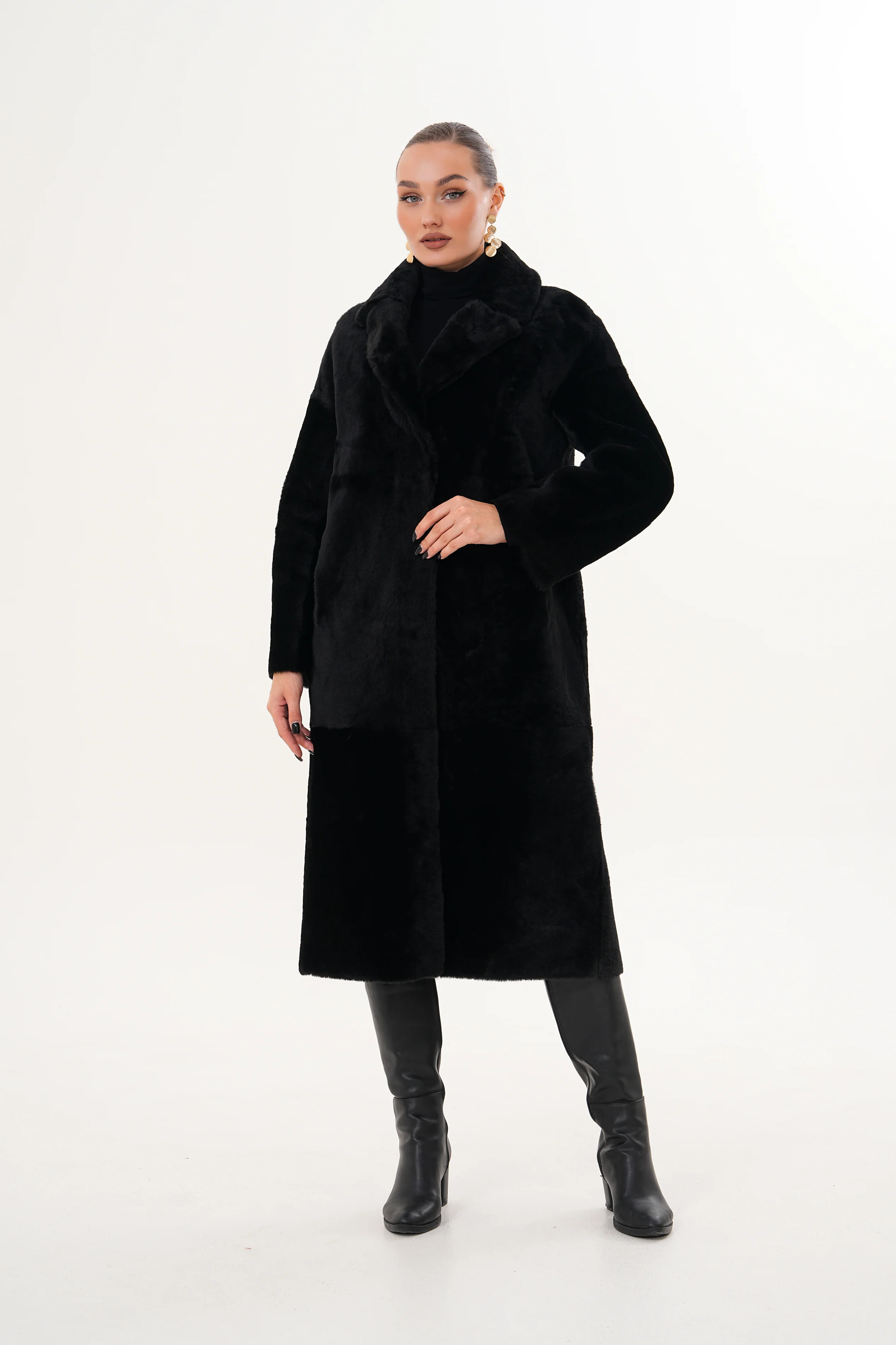 The Emilia Reversible Shearling Leather Women Jacket - Image 15