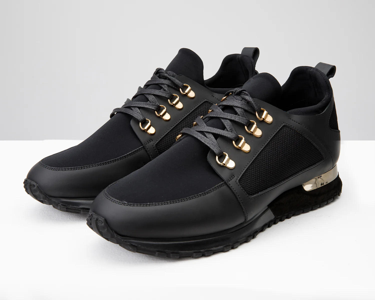 The Emir Black Leather Men Sneaker - Image 2