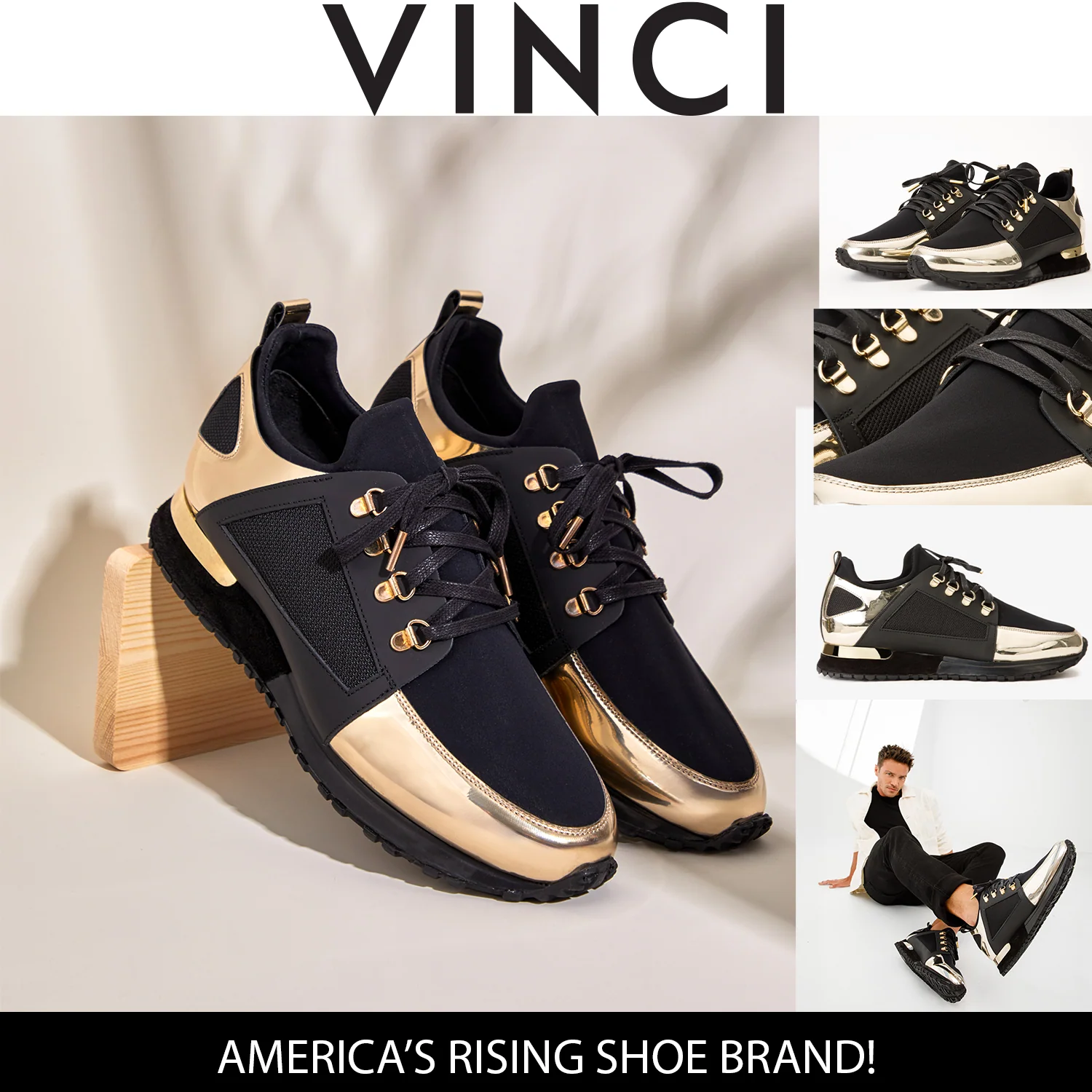 The Emir Gold Leather Men Sneaker Limited Edition - Image 4