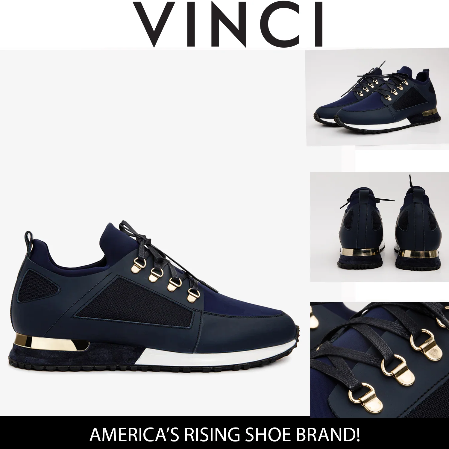 The Emir Navy Leather Men Sneaker - Image 5