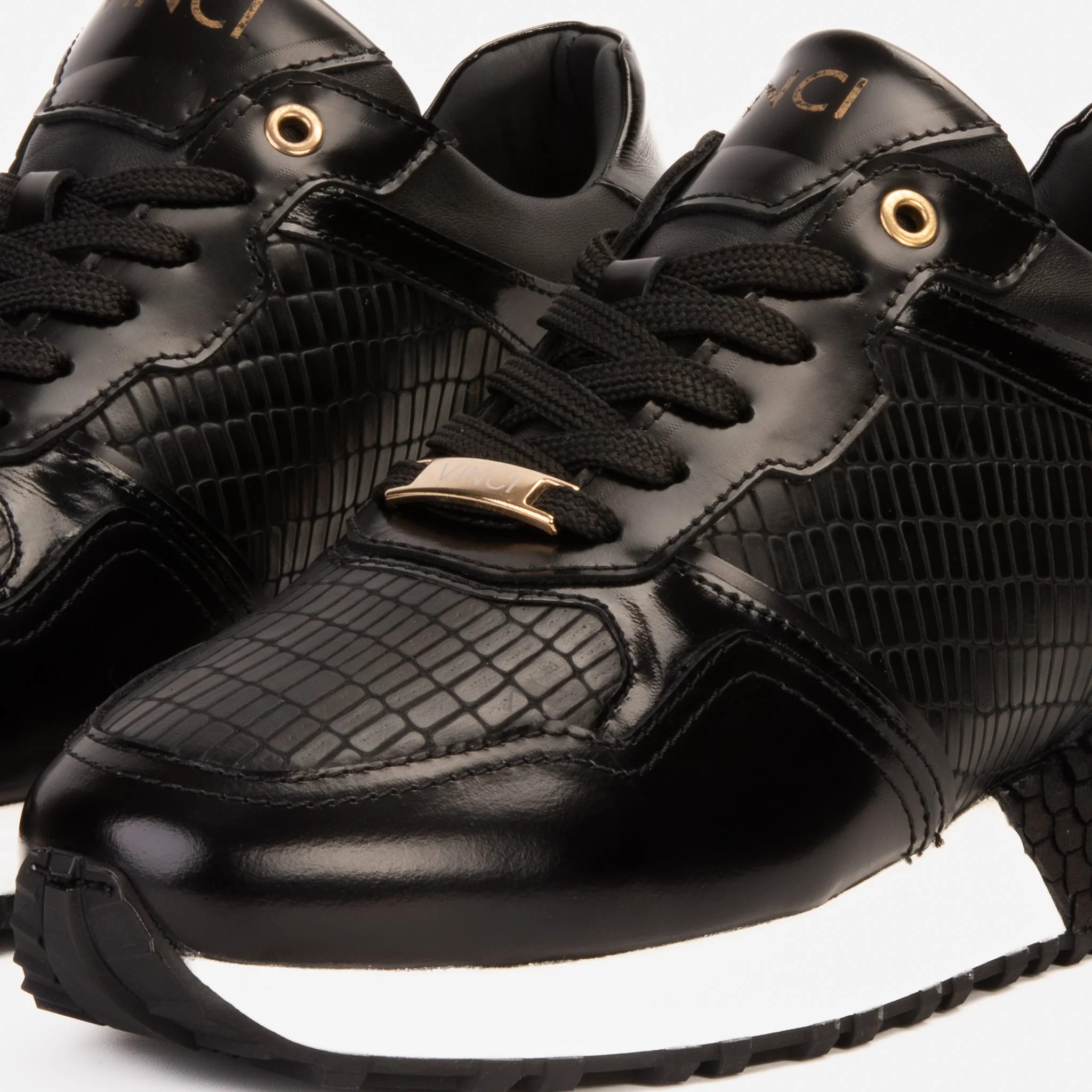 The Empire Black Leather Men Sneaker - Image 5