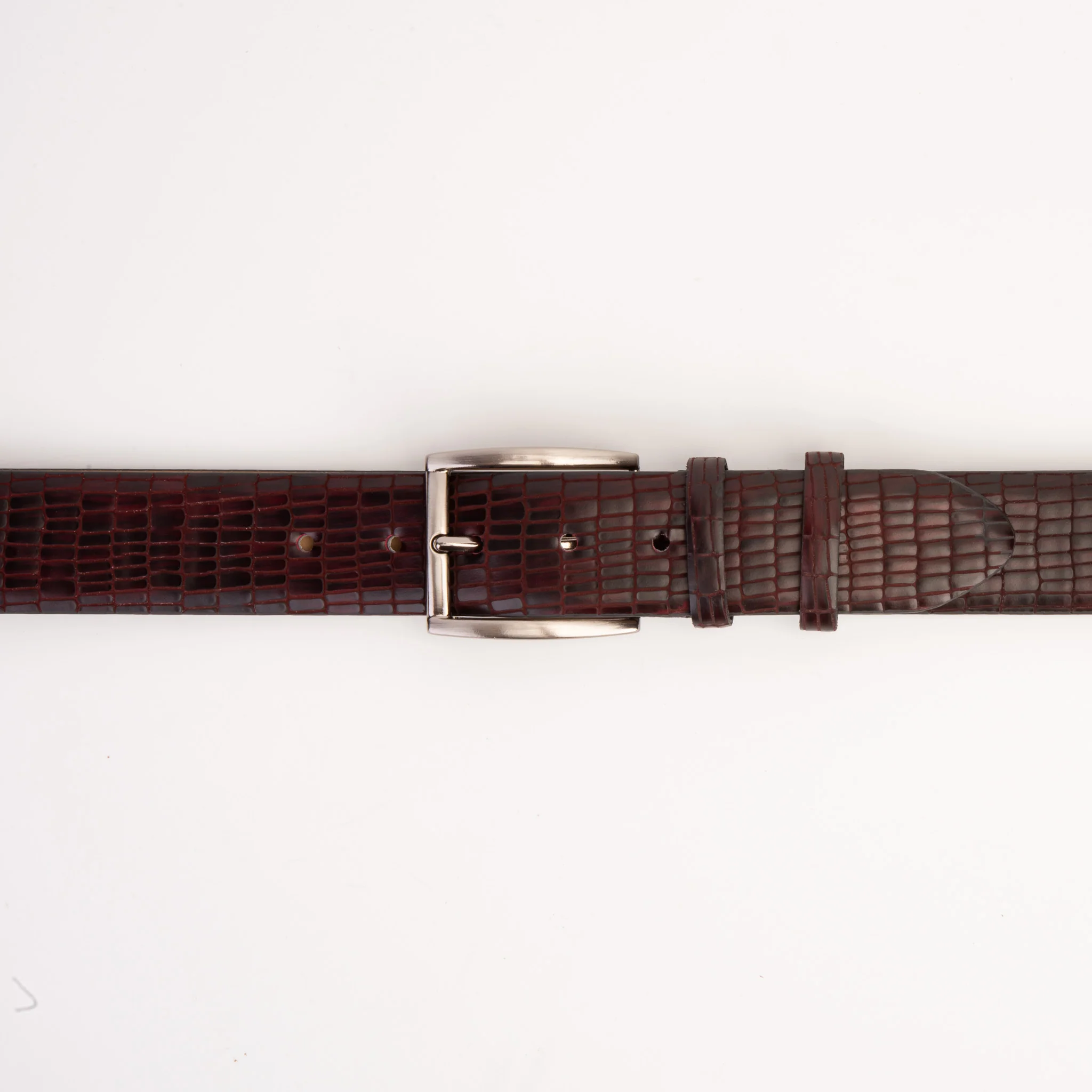 The Empire Burgundy Leather Belt - Image 3