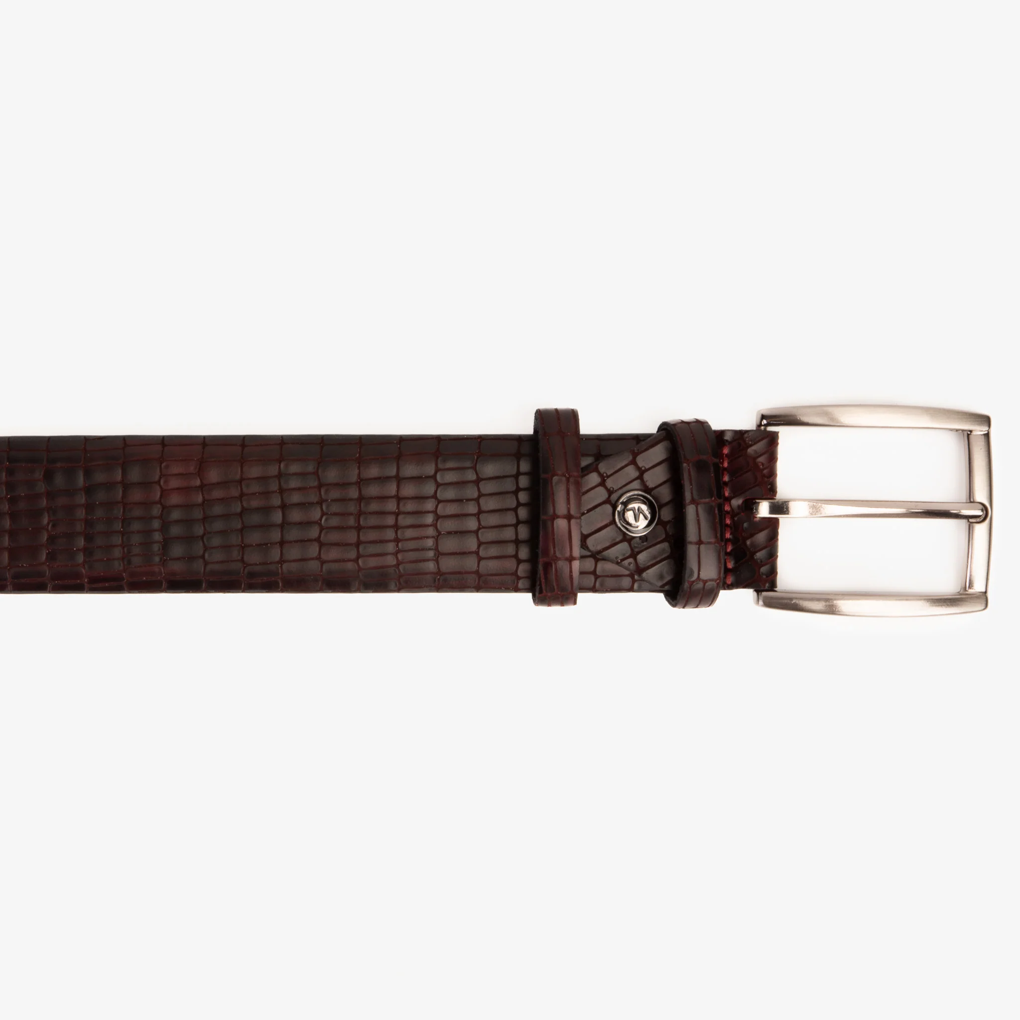The Empire Burgundy Leather Belt - Image 4