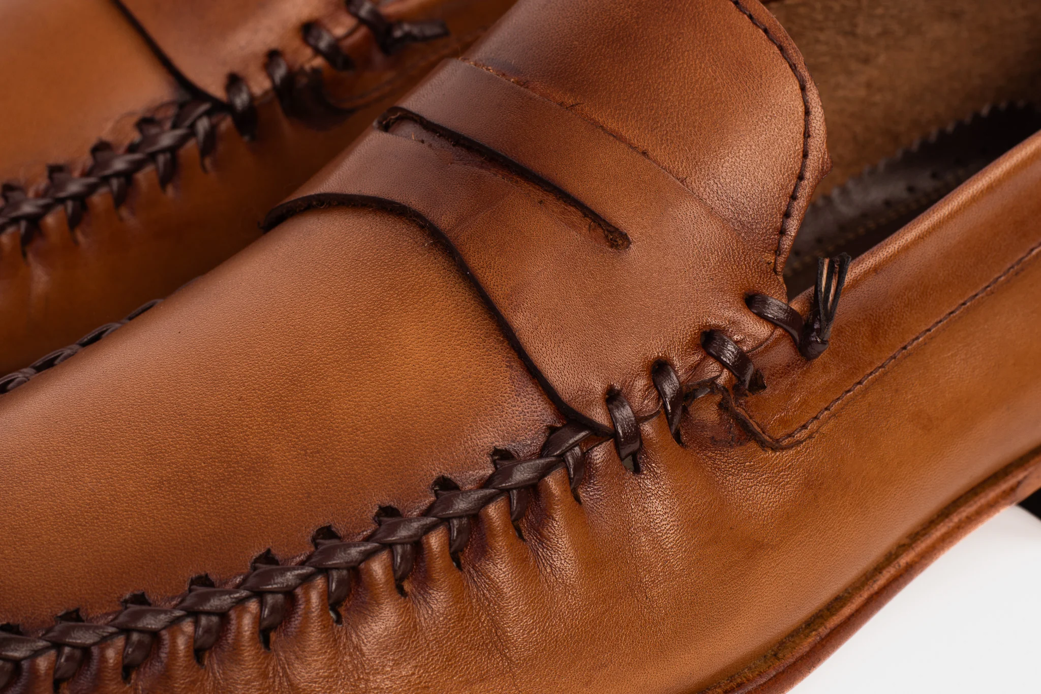 The Eregli Tan Leather Penny Loafer Men Shoe - Image 4