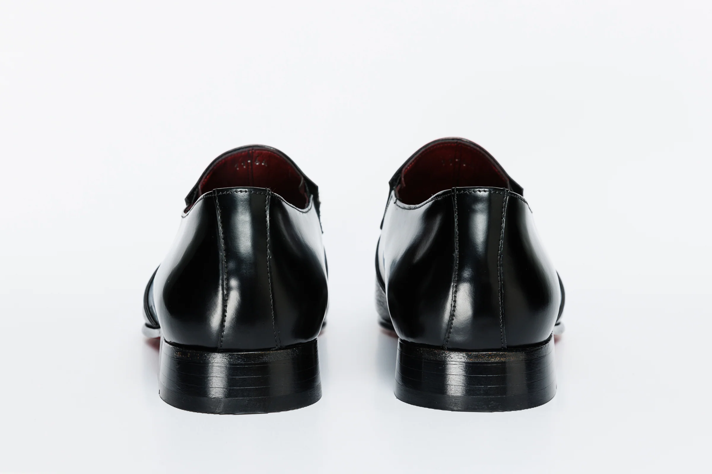 The Everest Black Leather Cap Toe Dress Loafer Men Shoe - Image 4